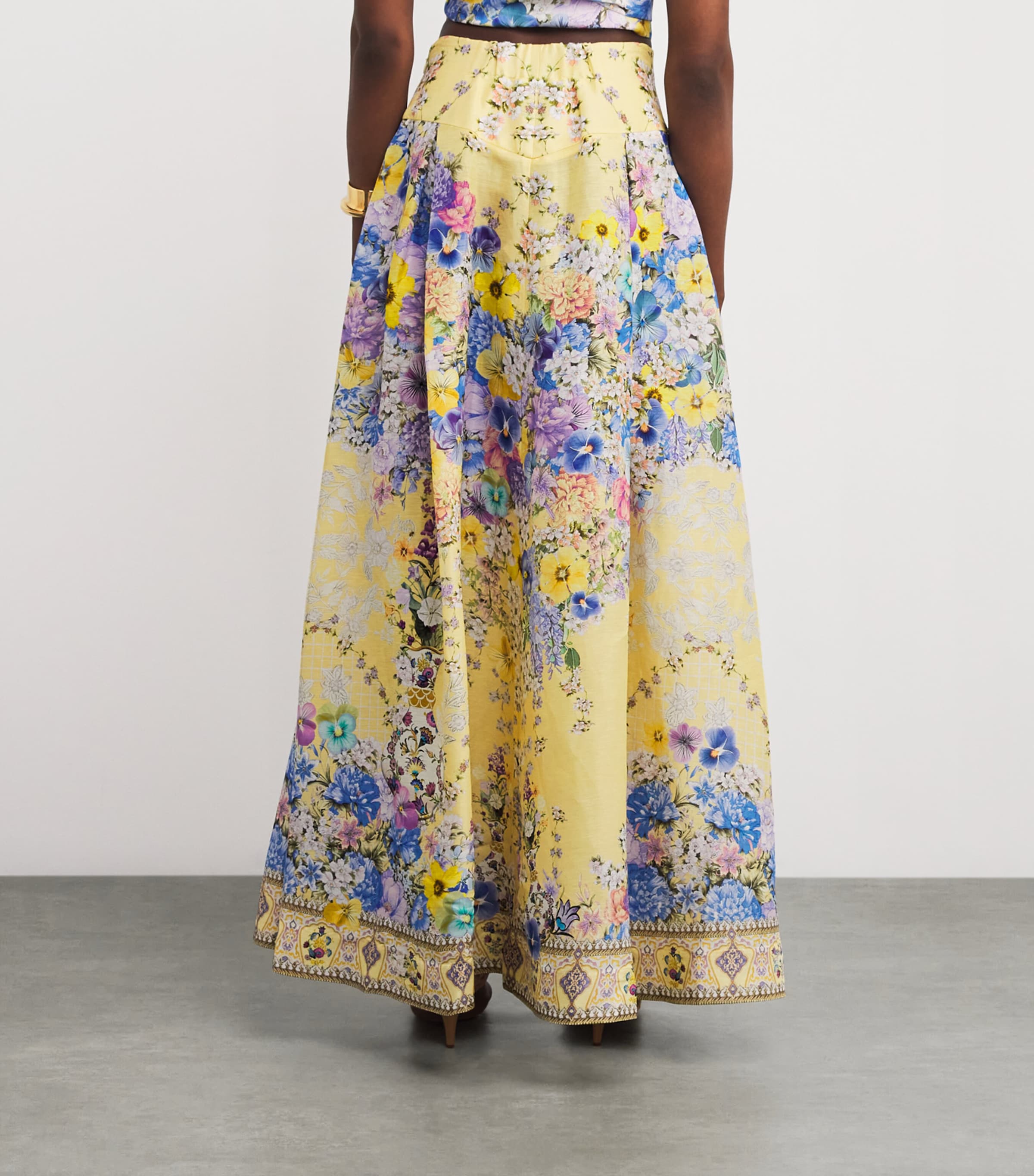 Linen-Silk Darling Buds Maxi Skirt DARLING BUDS DARLBUD Image 4