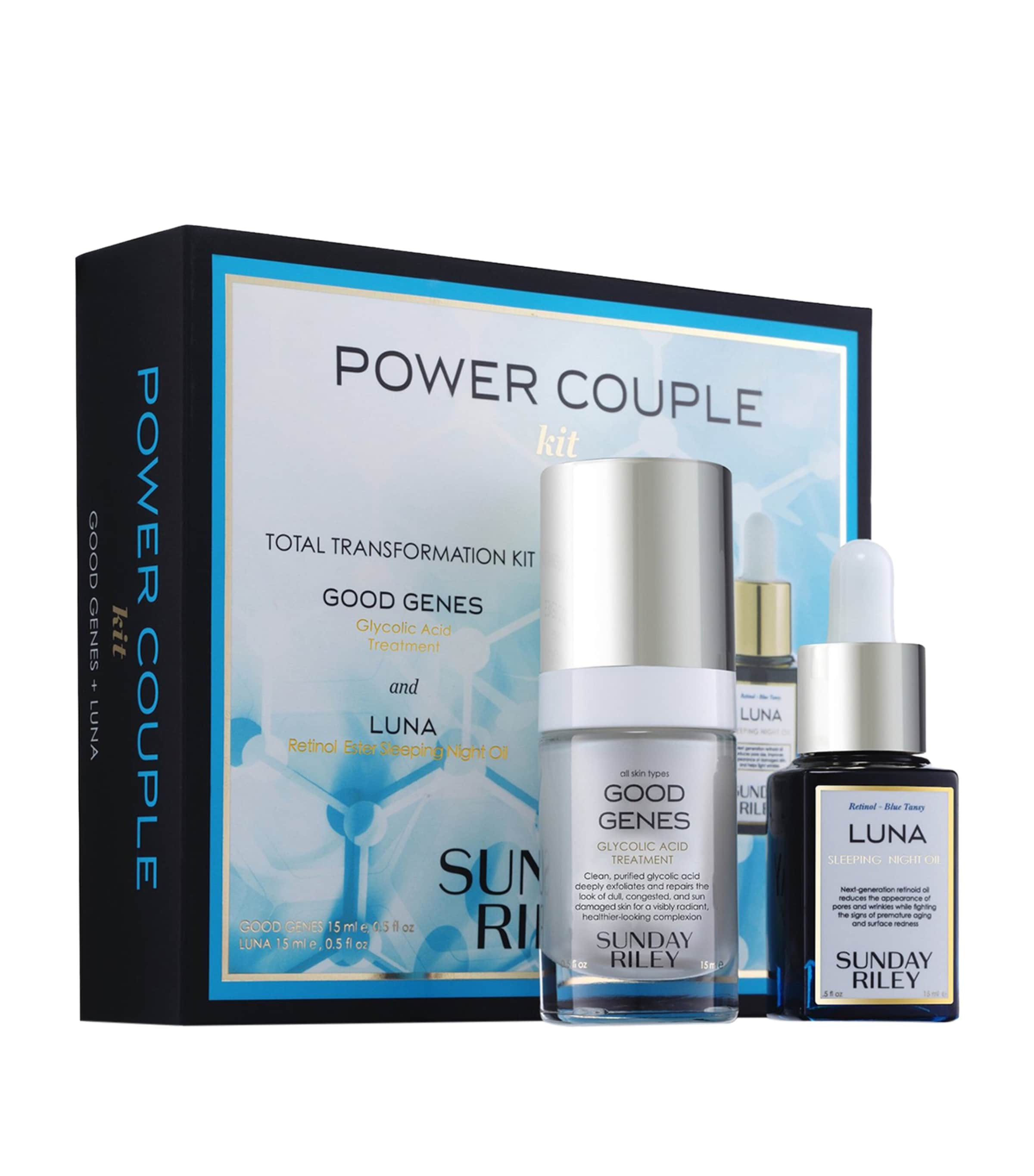 Sunday Riley Power Couple Total Transformation Kit In White