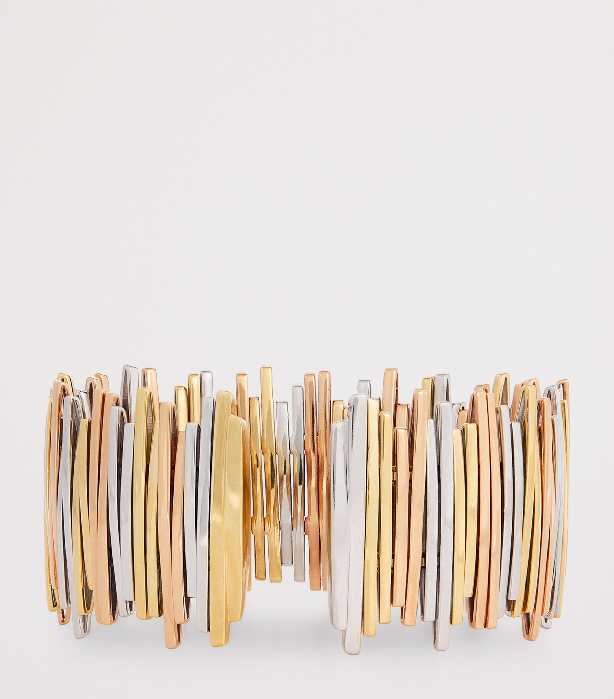 Suzanne Kalan Mixed Gold Classic Golden Jagged Wide Cuff Wyrg Image 3