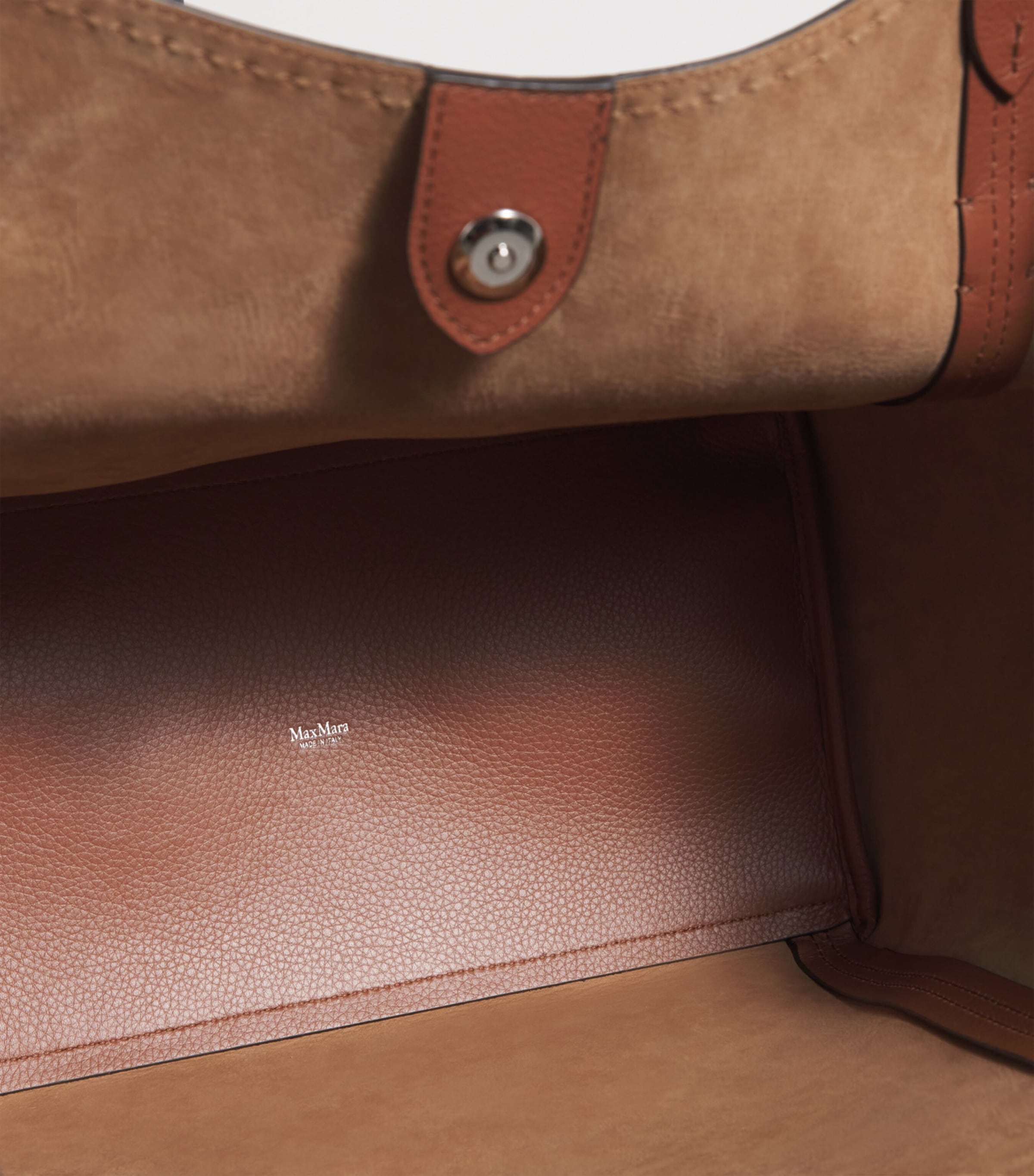 Leather Architepo Tote Bag AMBER BROWN Image 6