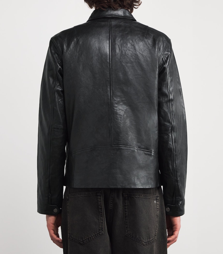 Melrose Leather Jacket BLK Image 4