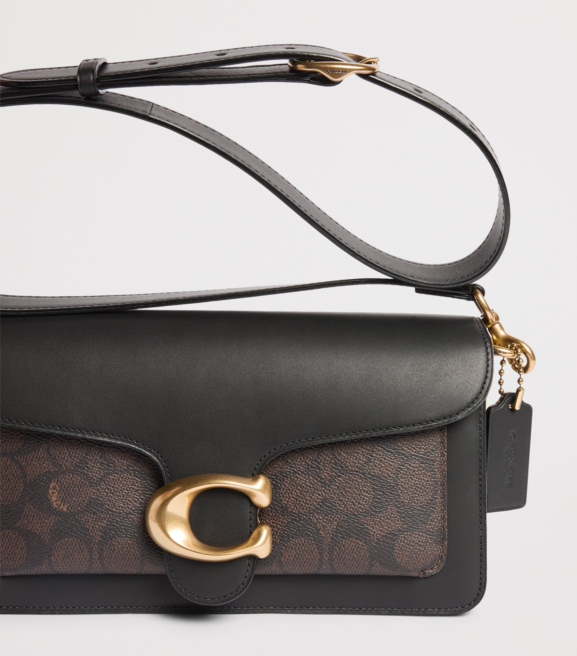 Coach Leather Tabby Shoulder Bag Black Image 6