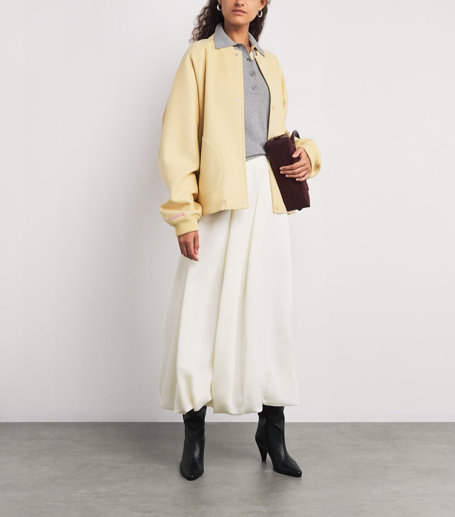 Cotton-Cashmere Polo Sweater MELANGE GREY Image 2