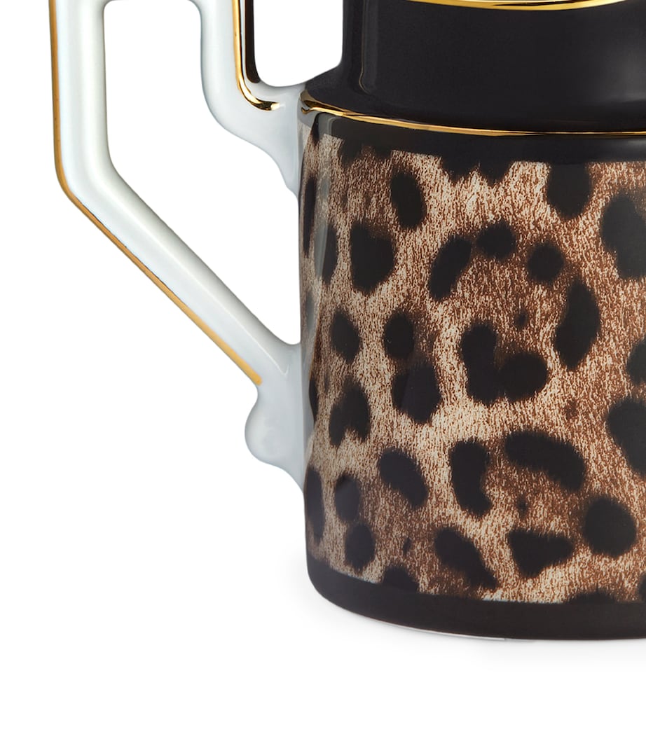 Porcelain Leopard Print Milk Jug (8.5cm) UL003 LEOPARDO Image 3