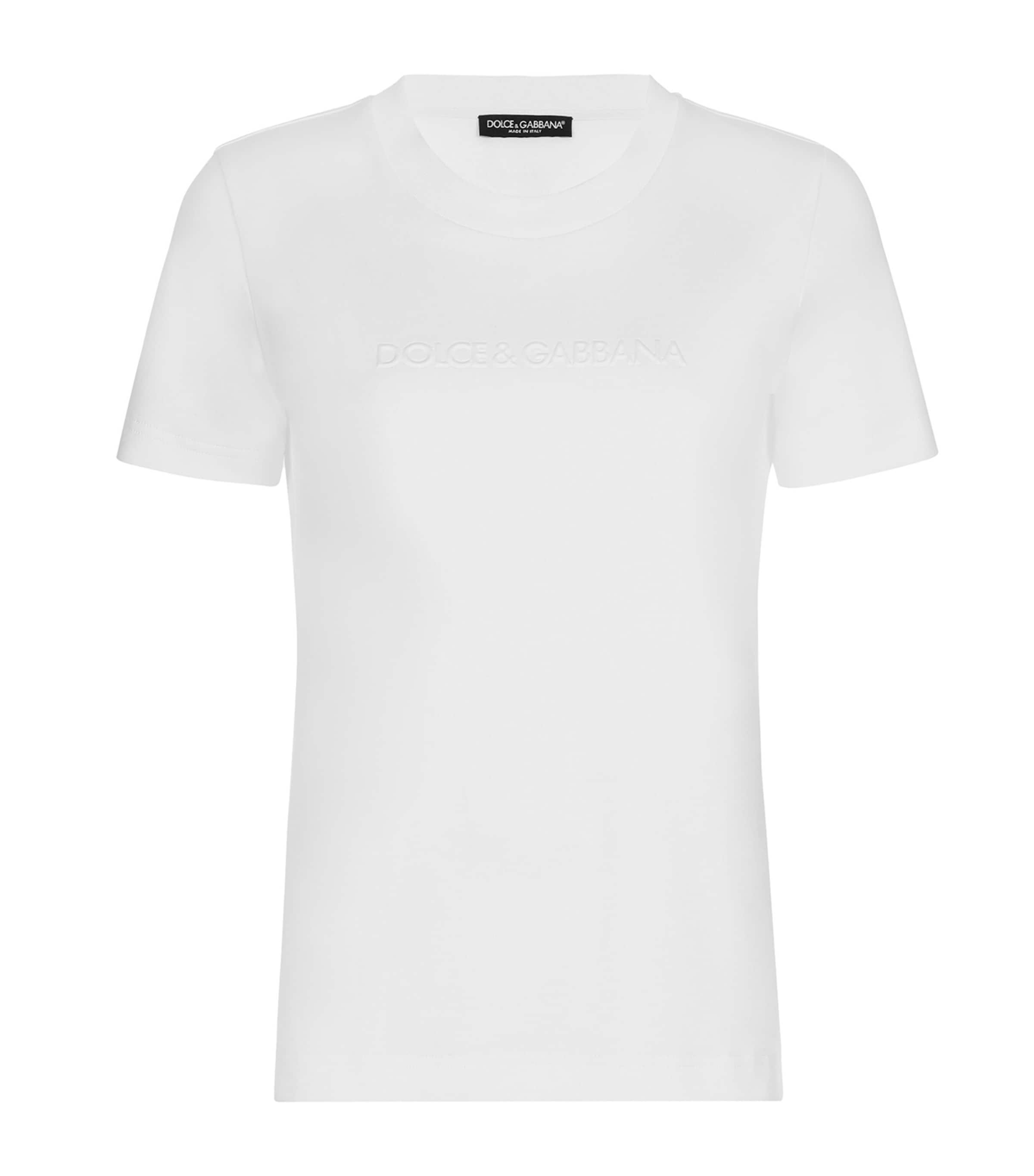 Dolce & Gabbana Logo-embossed Cotton T-shirt