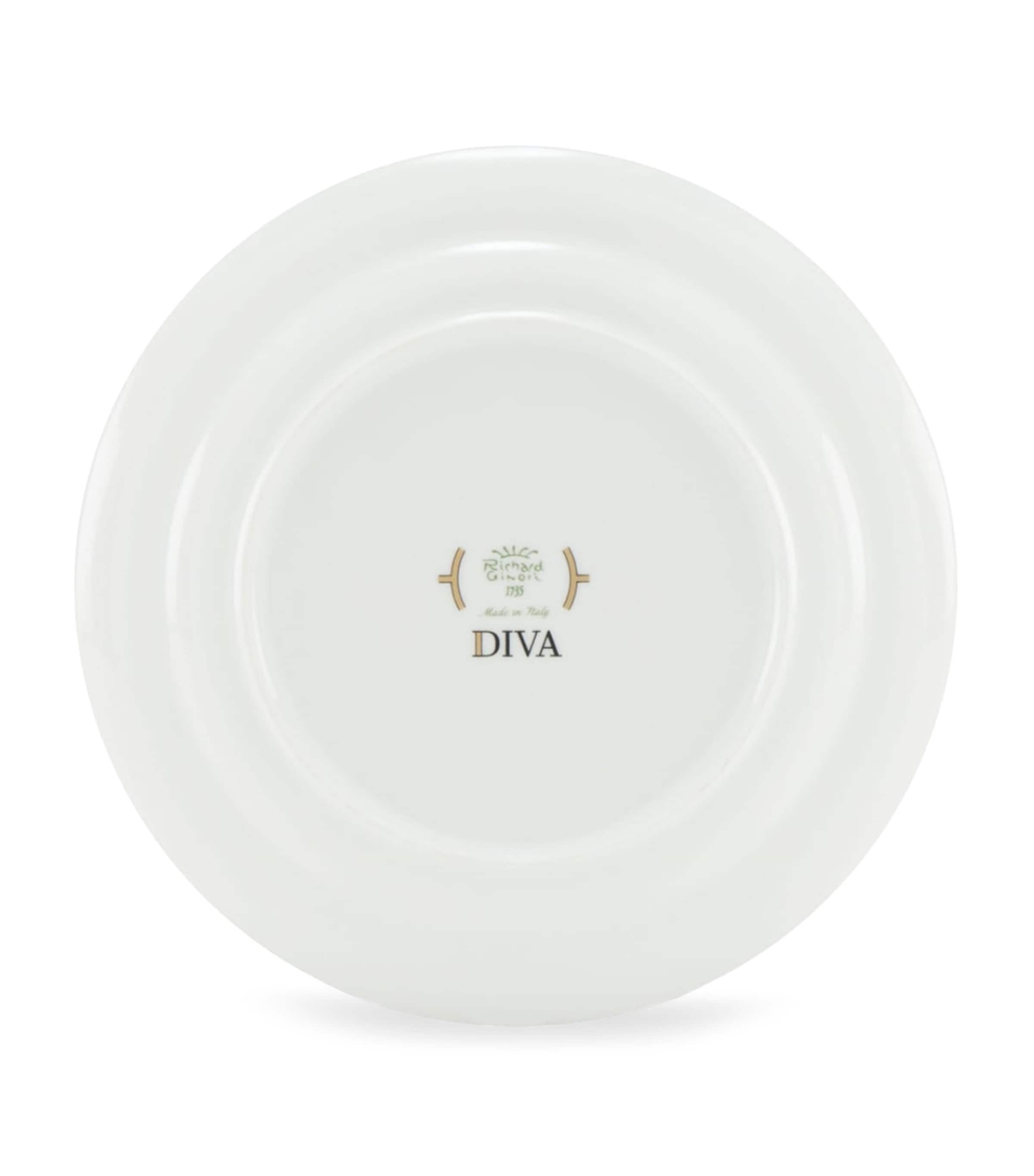 GINORI 1735 Porcelain Colonna Diva Rosa Side Plate (24cm) Image 3