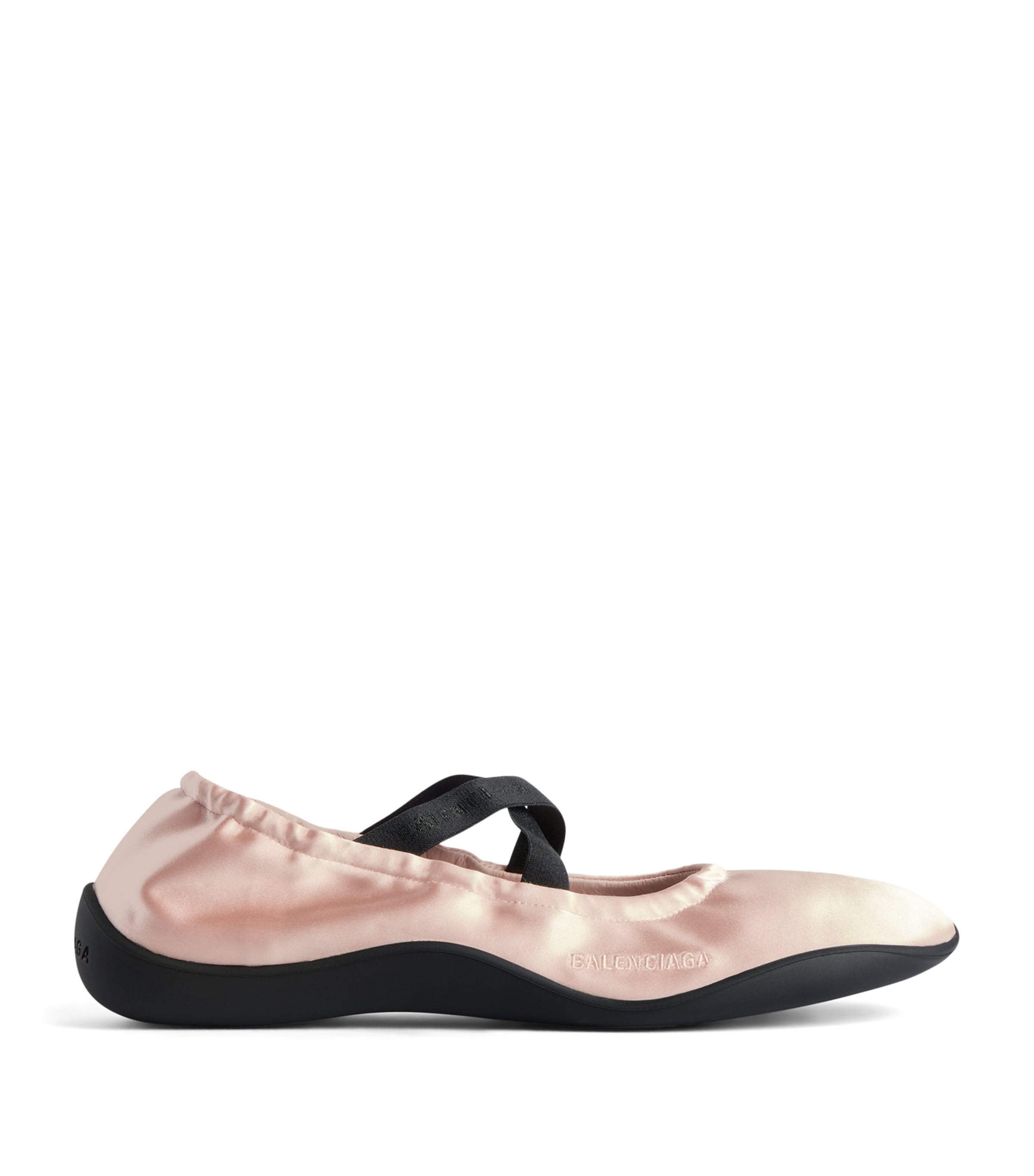 Balenciaga Satin Shibuya Elasticated Ballet Flats Image 1
