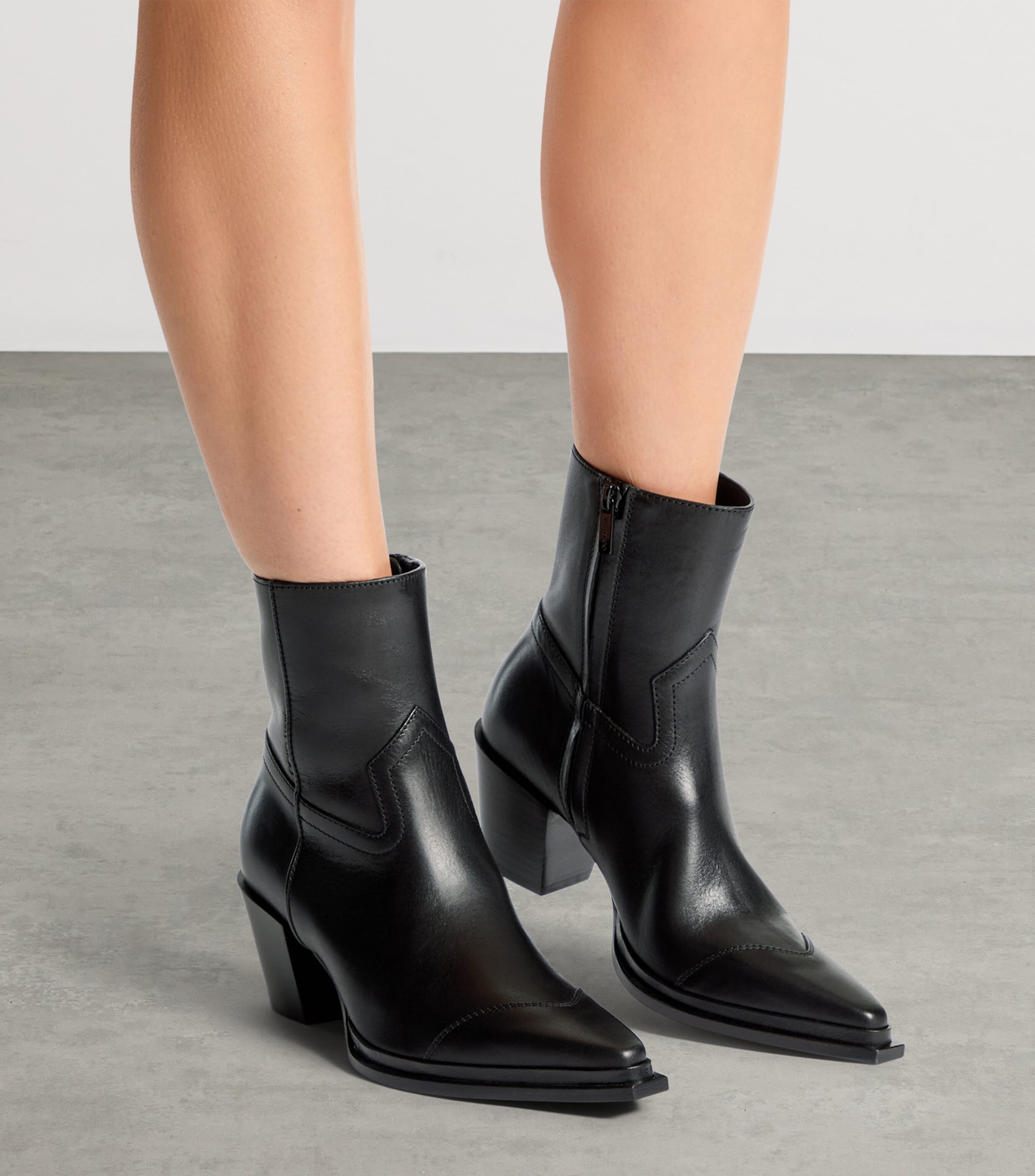 Jimmy Choo Cece 60 Leather Ankle Boots Black Image 2