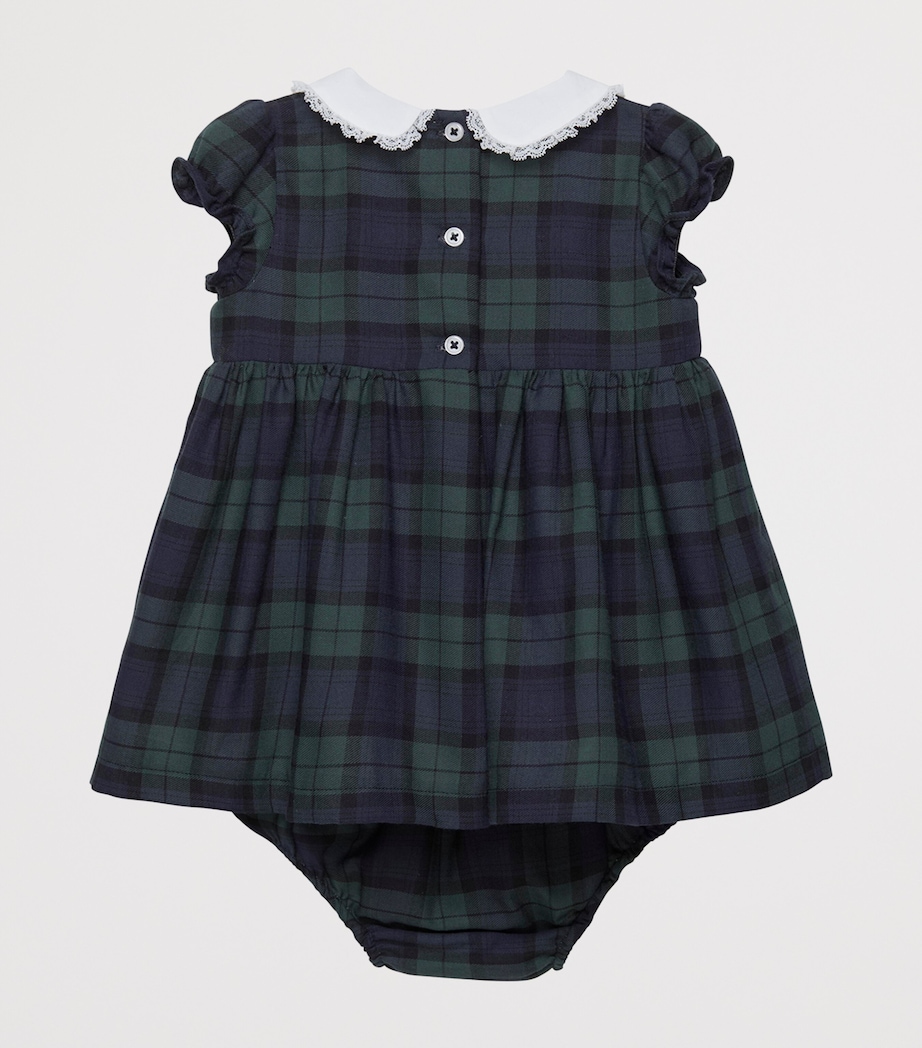 Tartan Reindeer Dress and Bloomers Set (0-9 Months) NAVY TARTAN Image 2