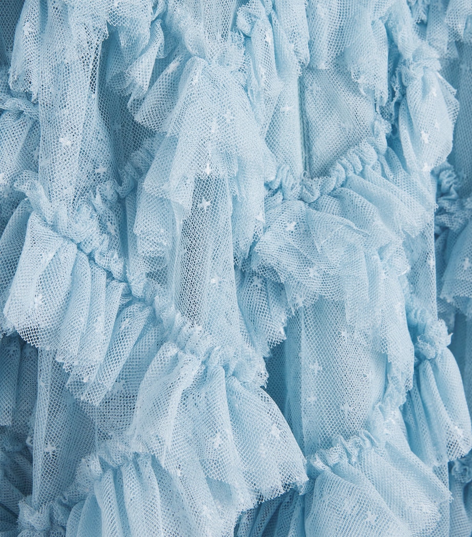 Needle & Thread Tulle Ruffled Genevieve Dress (4-6 Years) Aqua Image 3