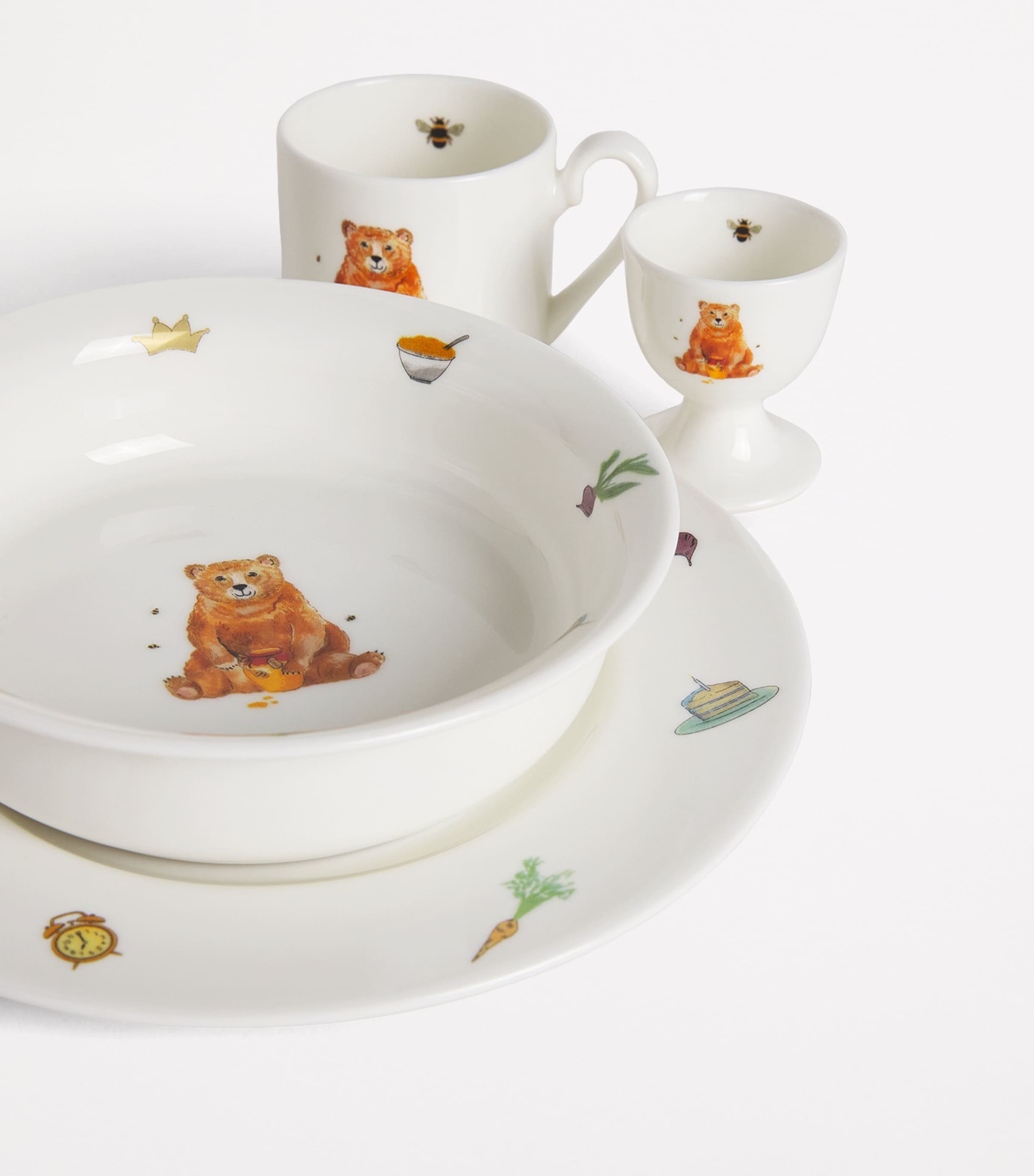 Manners Begin at Breakfast Crockery Suitcase Set BEAR Image 3