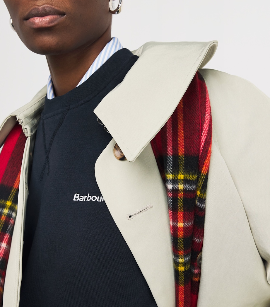 Cotton Bede Logo Sweatshirt NAVY Image 6