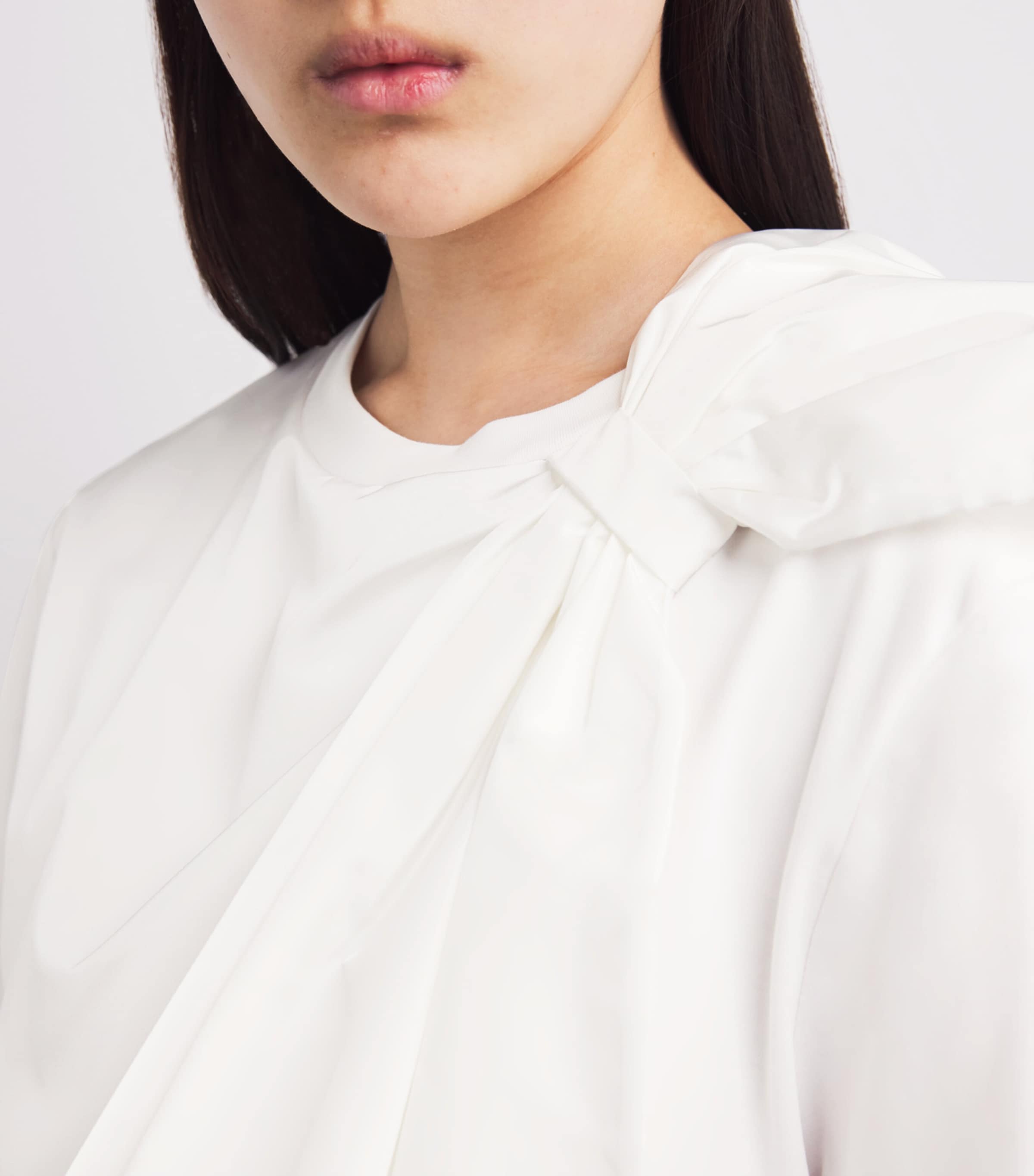 Max Mara Cotton Bow-Detail T-Shirt | Harrods US