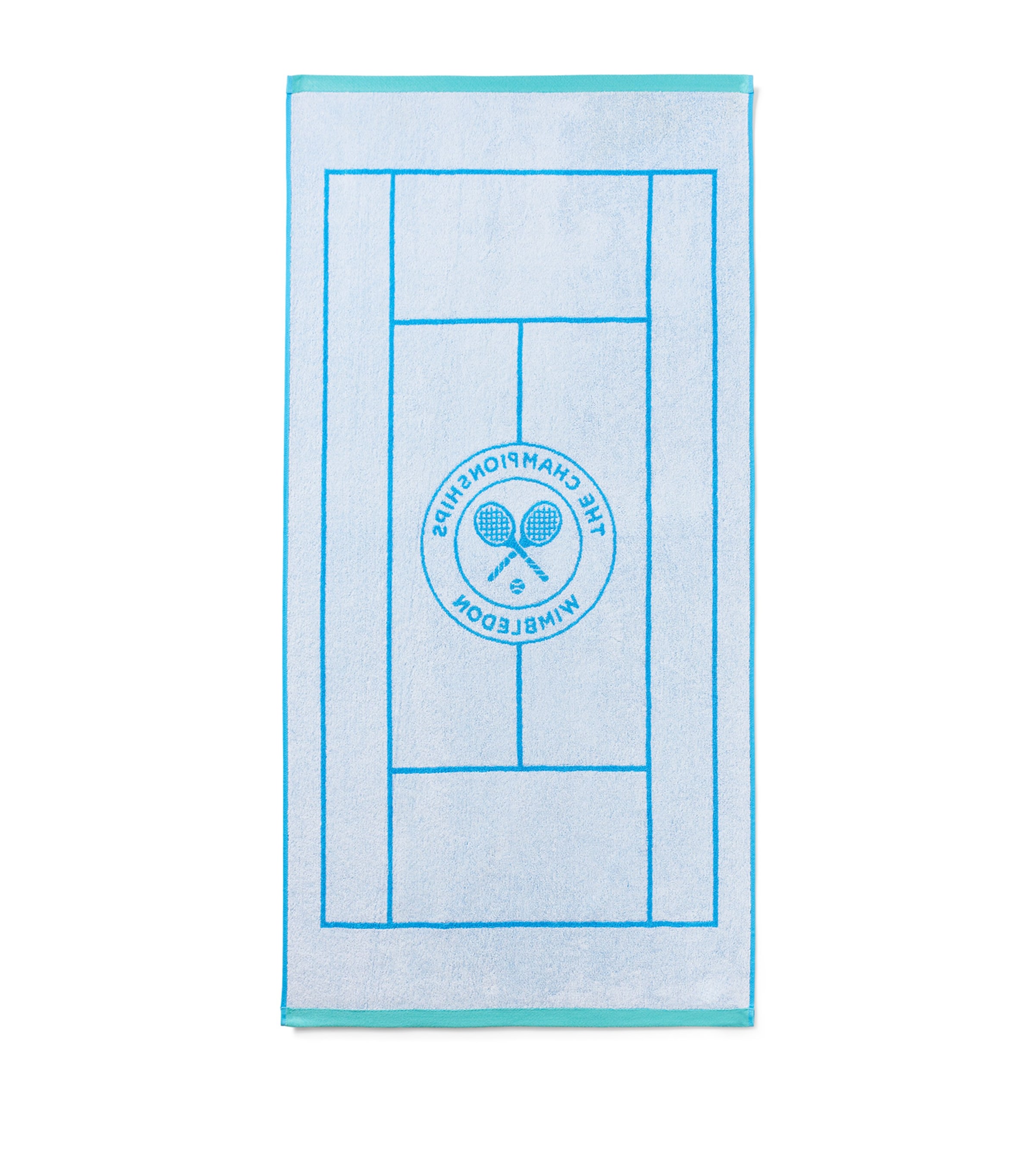 x Wimbledon Tennis Court Bath Towel (70cm x 133cm) SKY Image 3