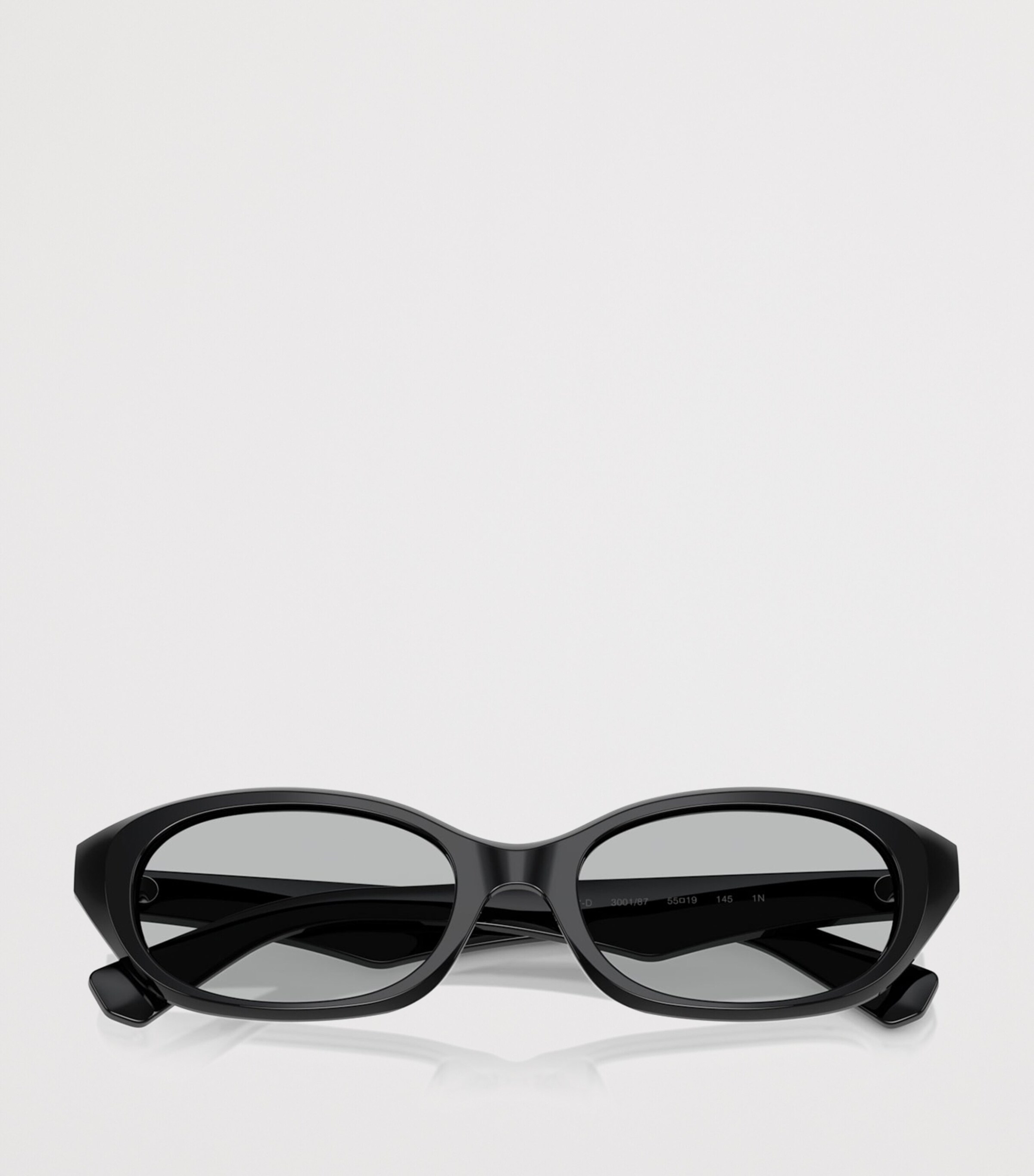 Burberry Acetate Oval Sunglasses Black Image 5