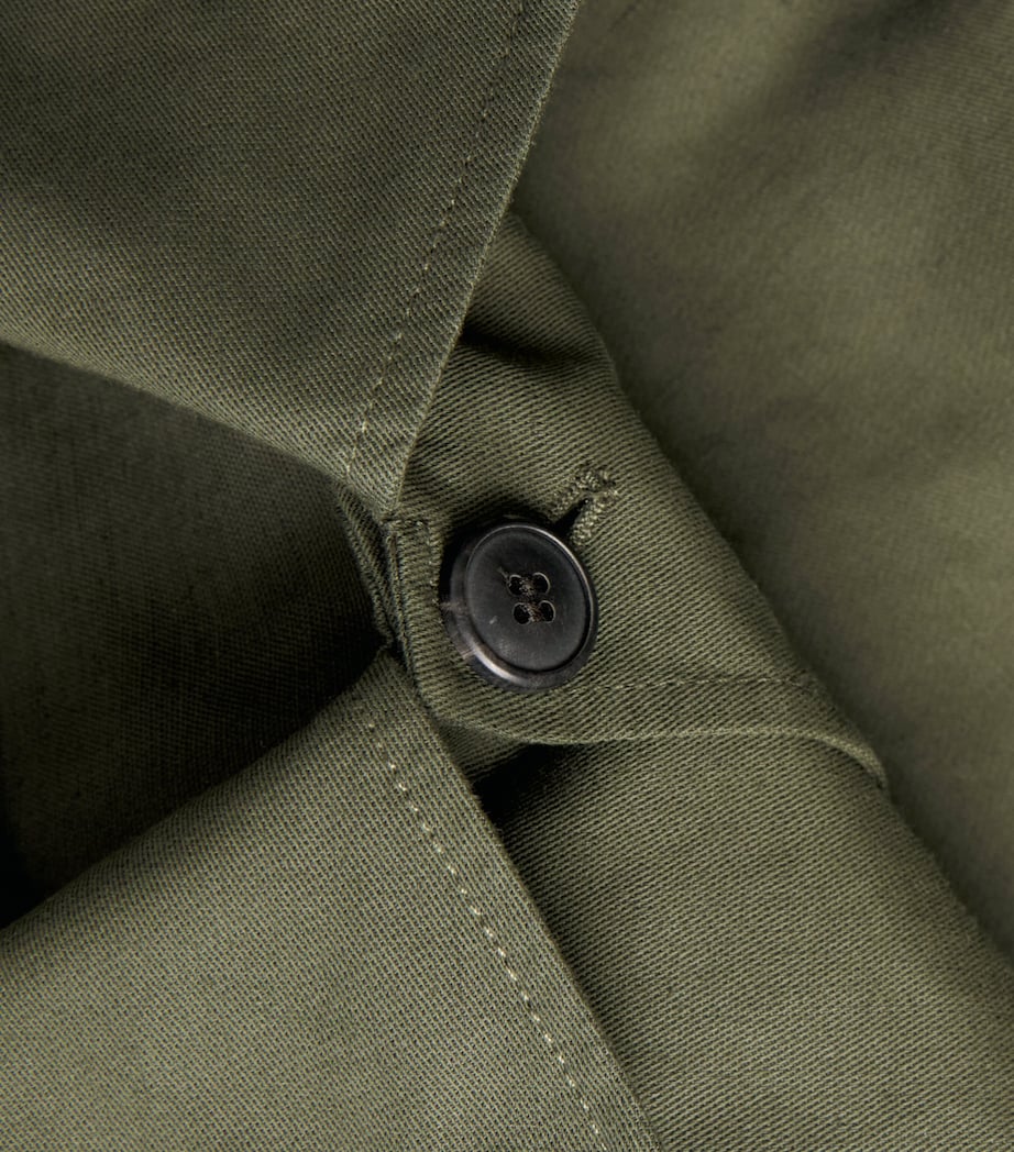 Sunspel Mens Cotton-Linen Field Jacket Gniz Deep Image 6