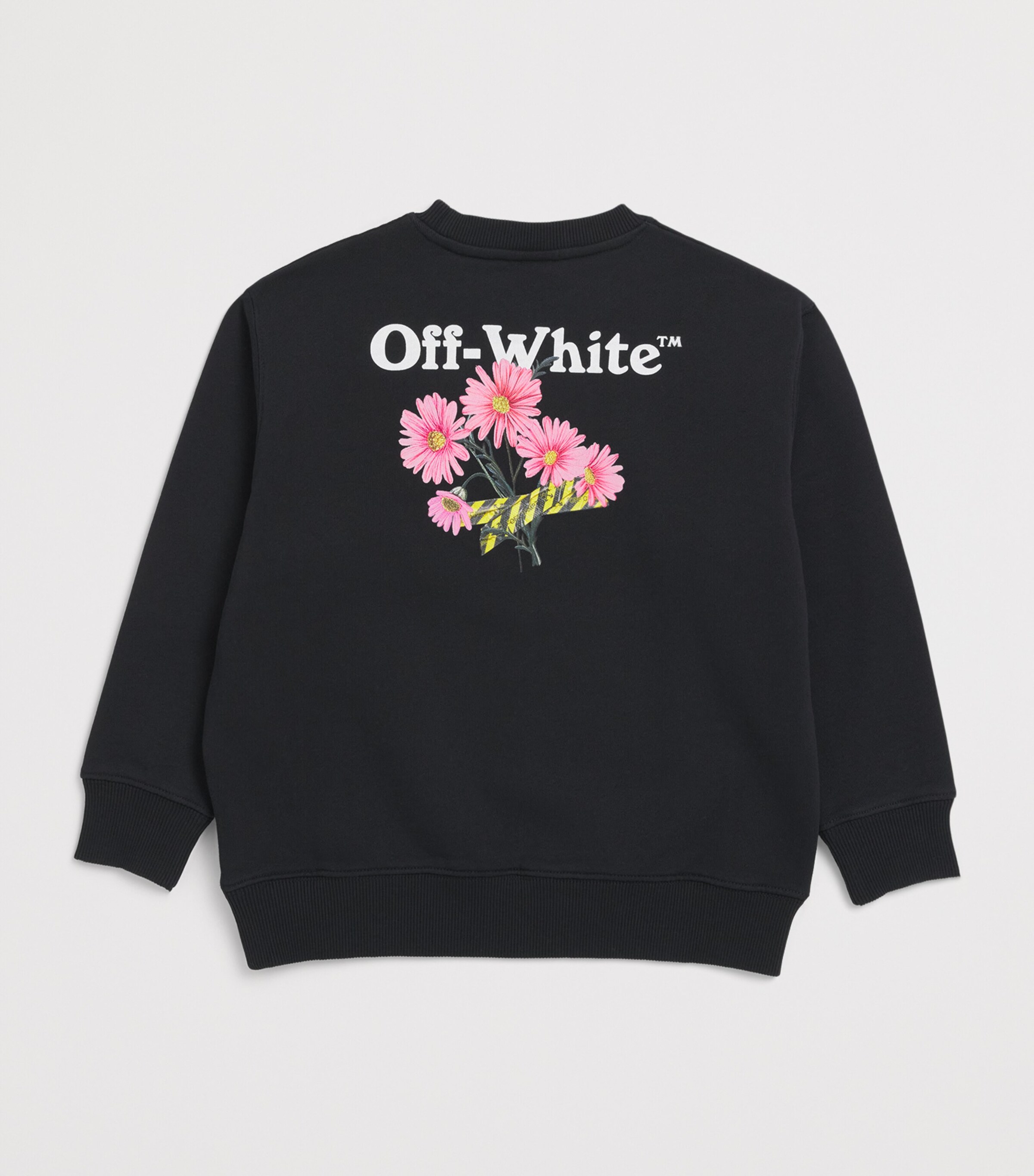 Off-White Kids Daisy Tape Sweatshirt (4-12+ Years) Black Image 2