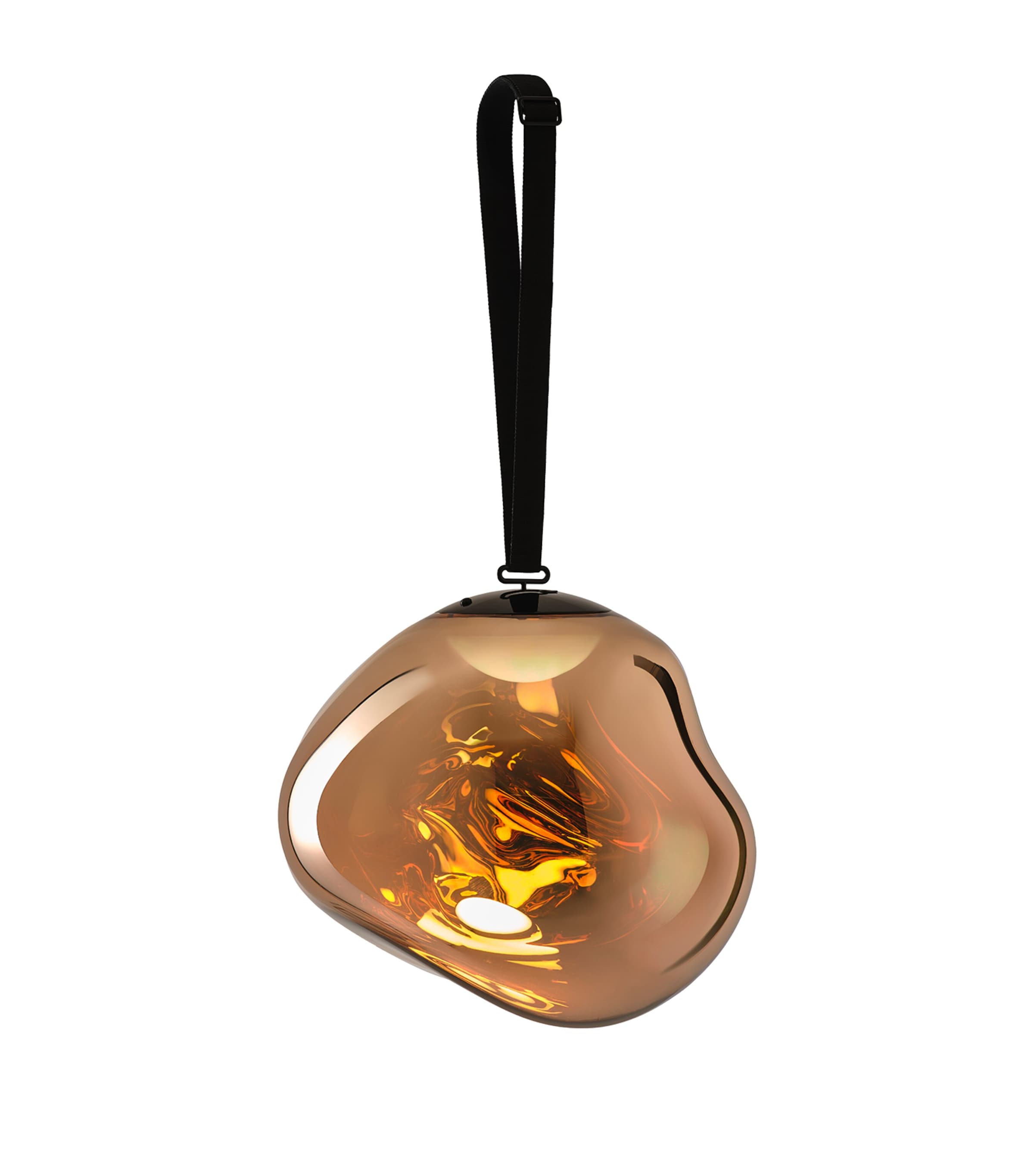 Large Portable Melt LED Light GOLD BLACK Image 2