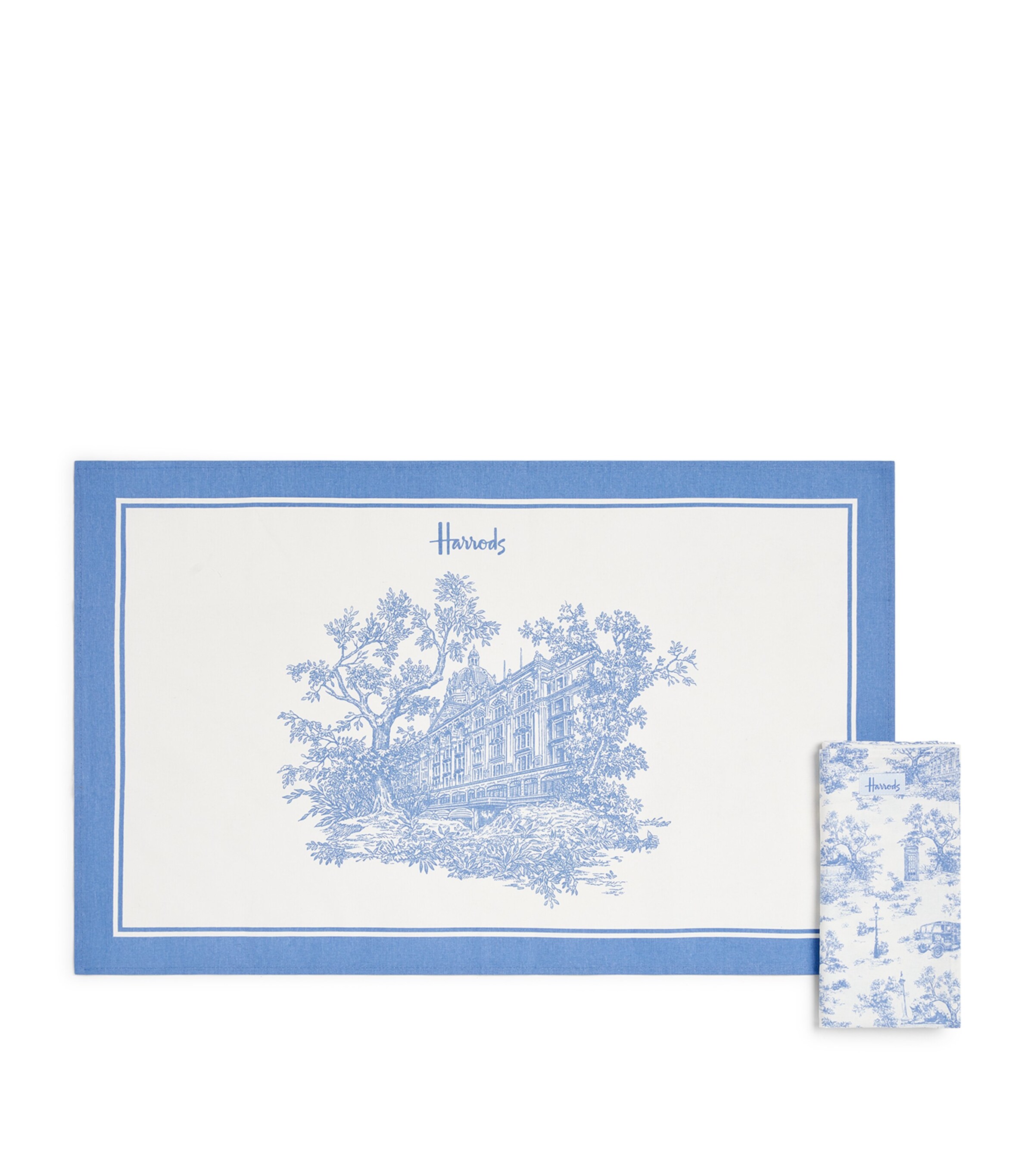Harrods Toile Tea Towels (Set of 2) | Harrods UK