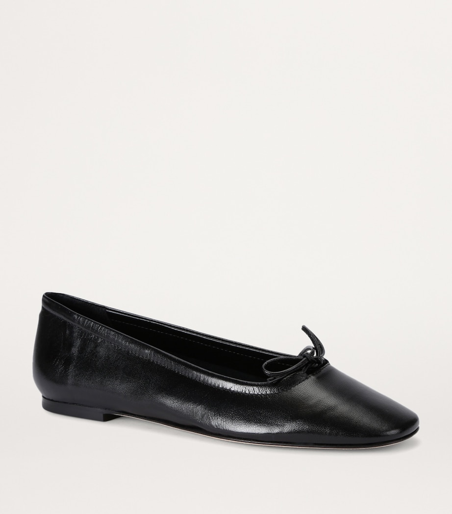 aeyde Leather Delfina Ballet Flats Black Image 3