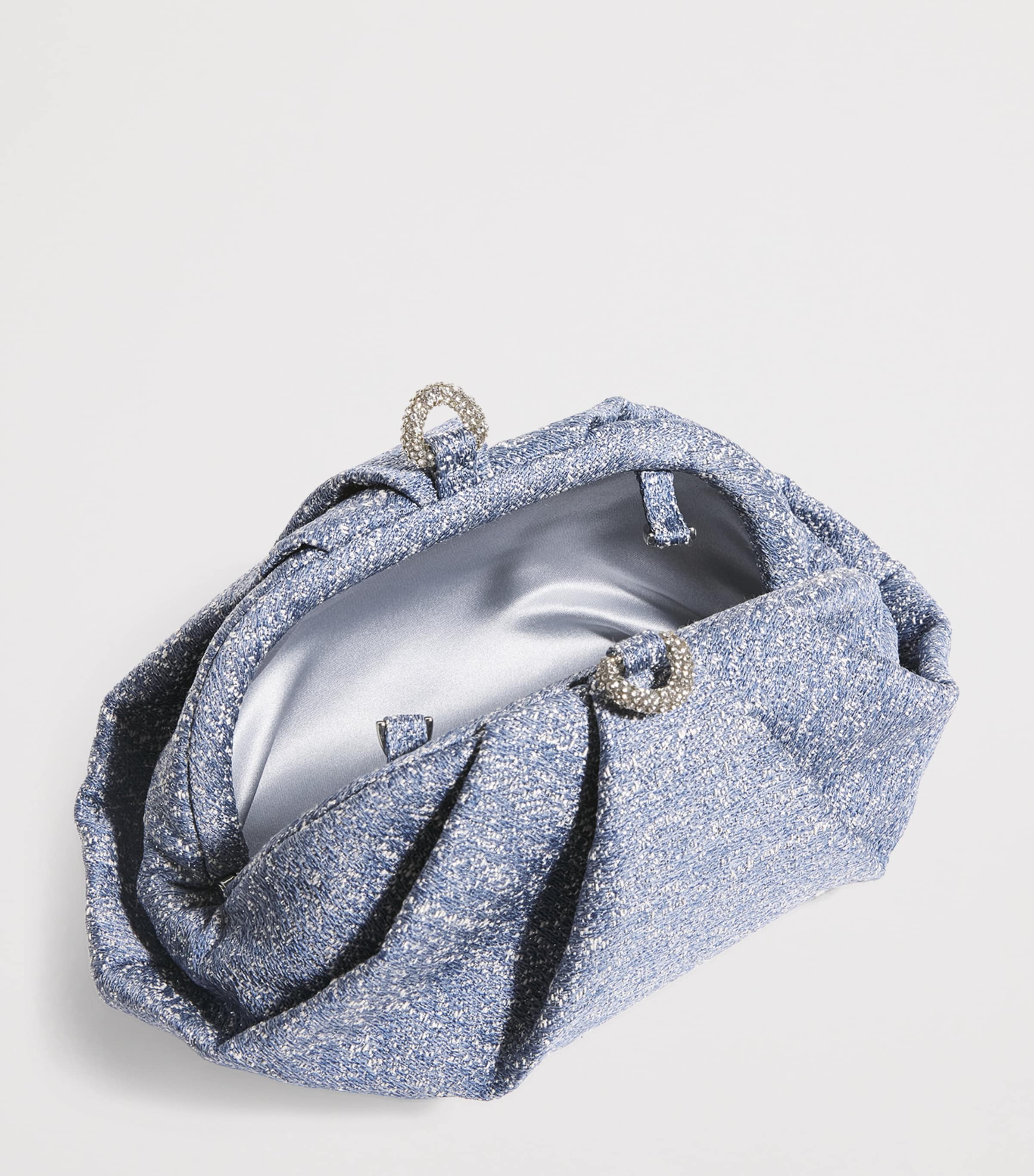 Denim Sparkle Gemma Clutch Bag SSKBL SPAKLE BLUE Image 4