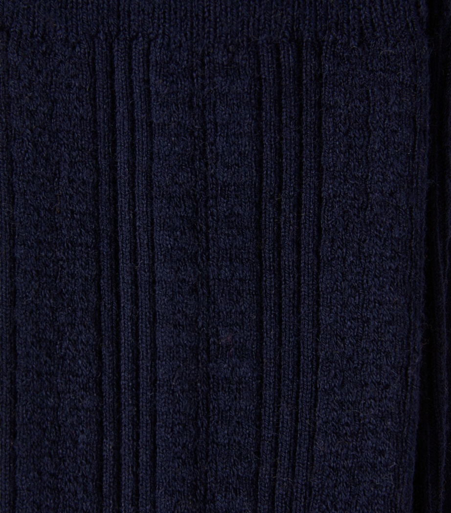 Falke Womens Knit Caress Socks Space Blue Image 2