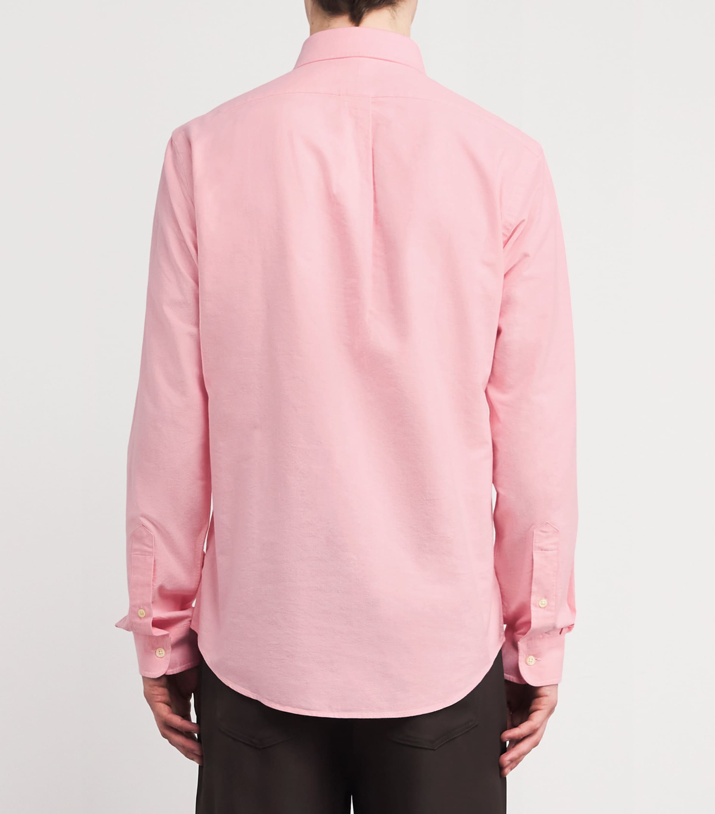 Cotton Polo Pony Oxford Shirt PINK Image 4