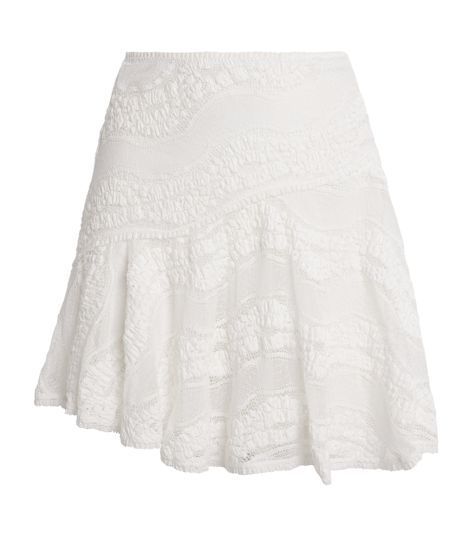 Knitted Haze Mini Skirt WHITE Image 1