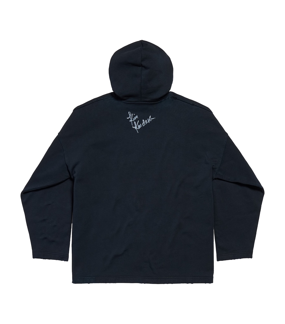 Cotton Printed Hoodie 1083 Image 3
