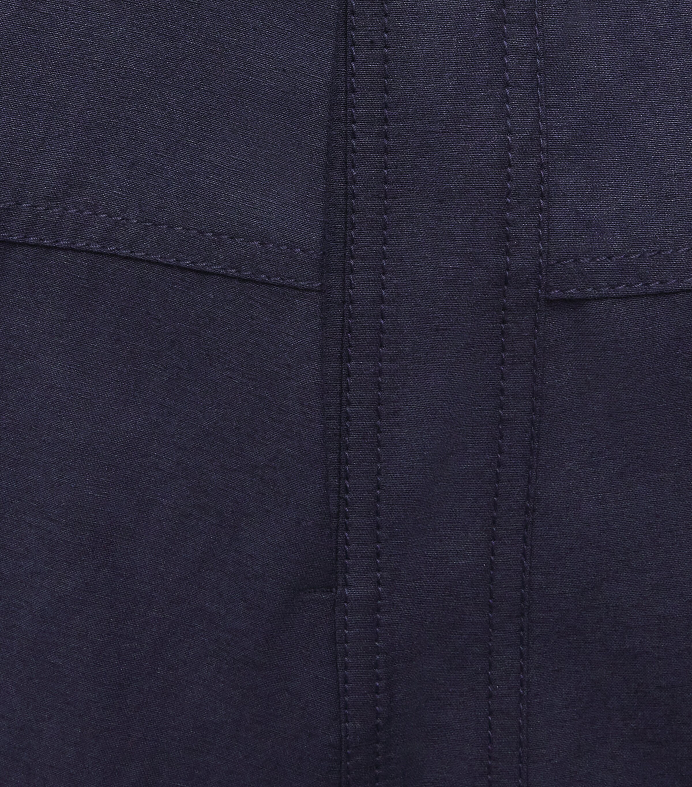 ME+EM Womens Drawstring Midi Shirt Dress Navy Image 6