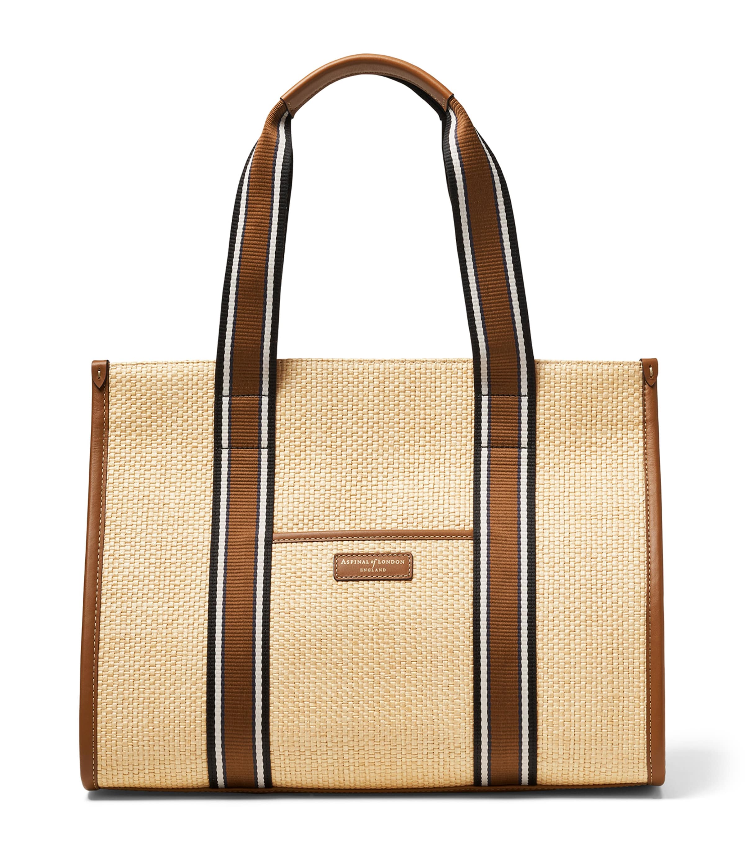 Raffia Henley Tote Bag NEUTRAL Image 1