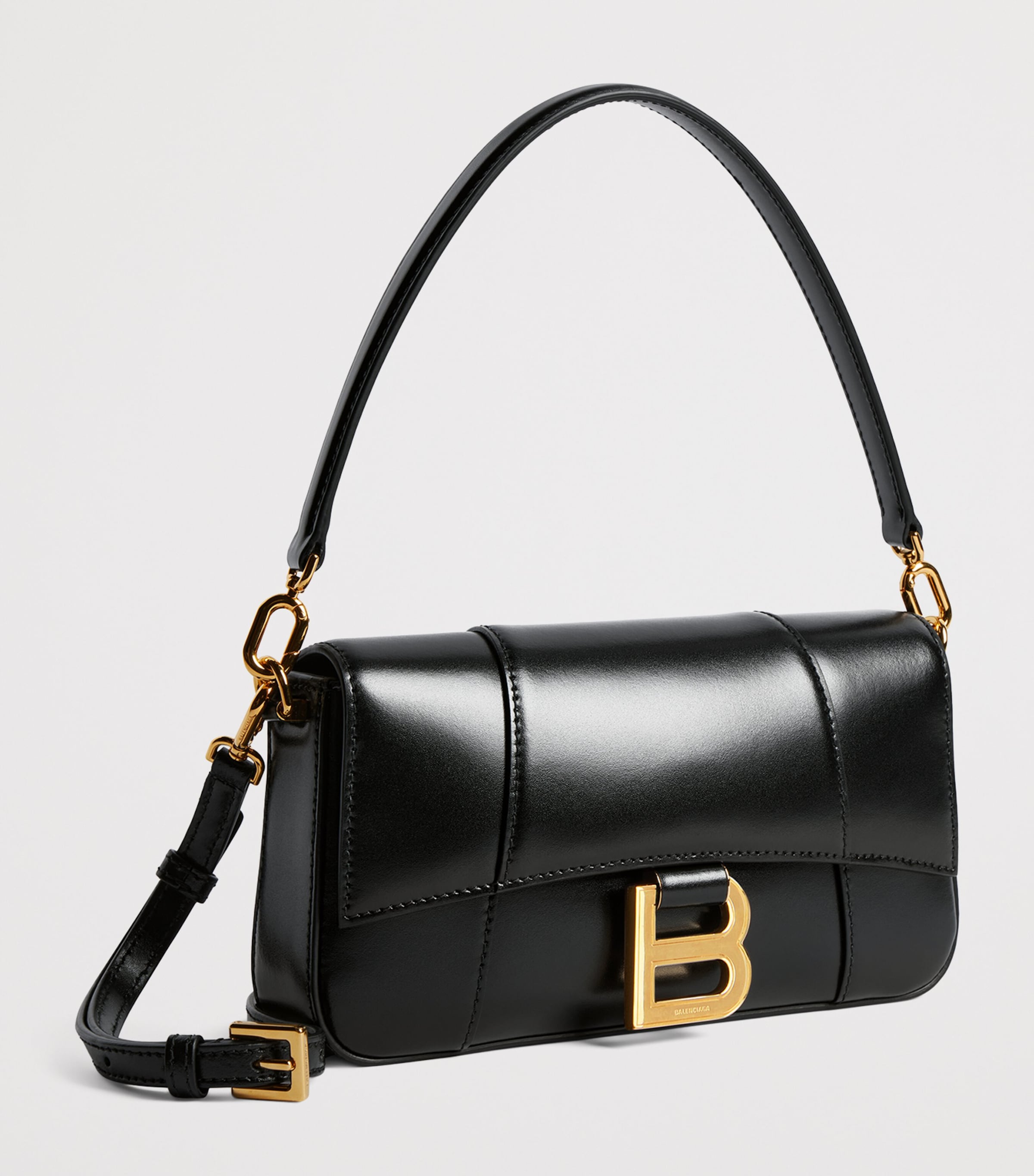 Balenciaga Small Leather Hourglass Top-Handle Bag Image 5