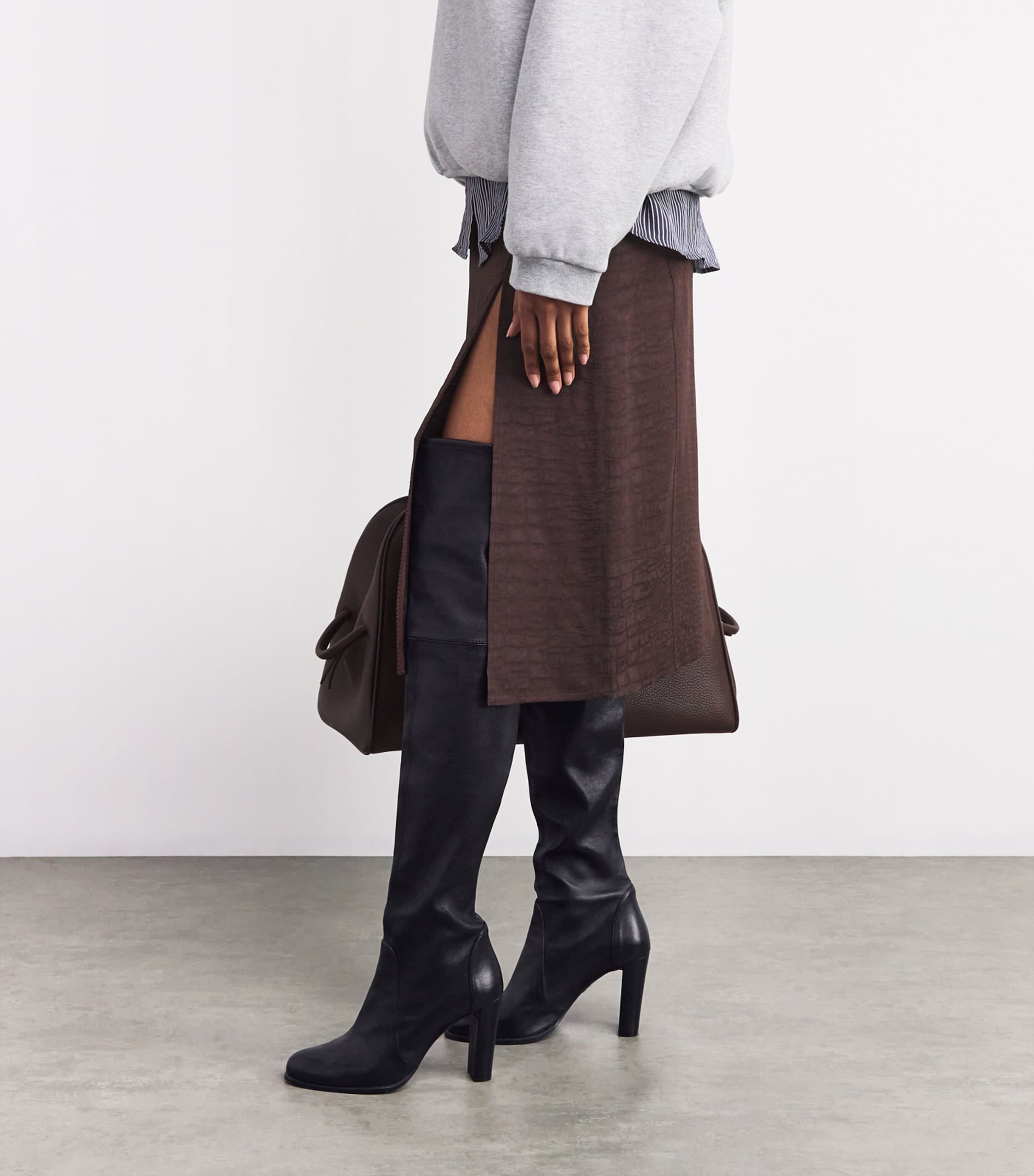 Leather Highland Boots 95 BLACK Image 2