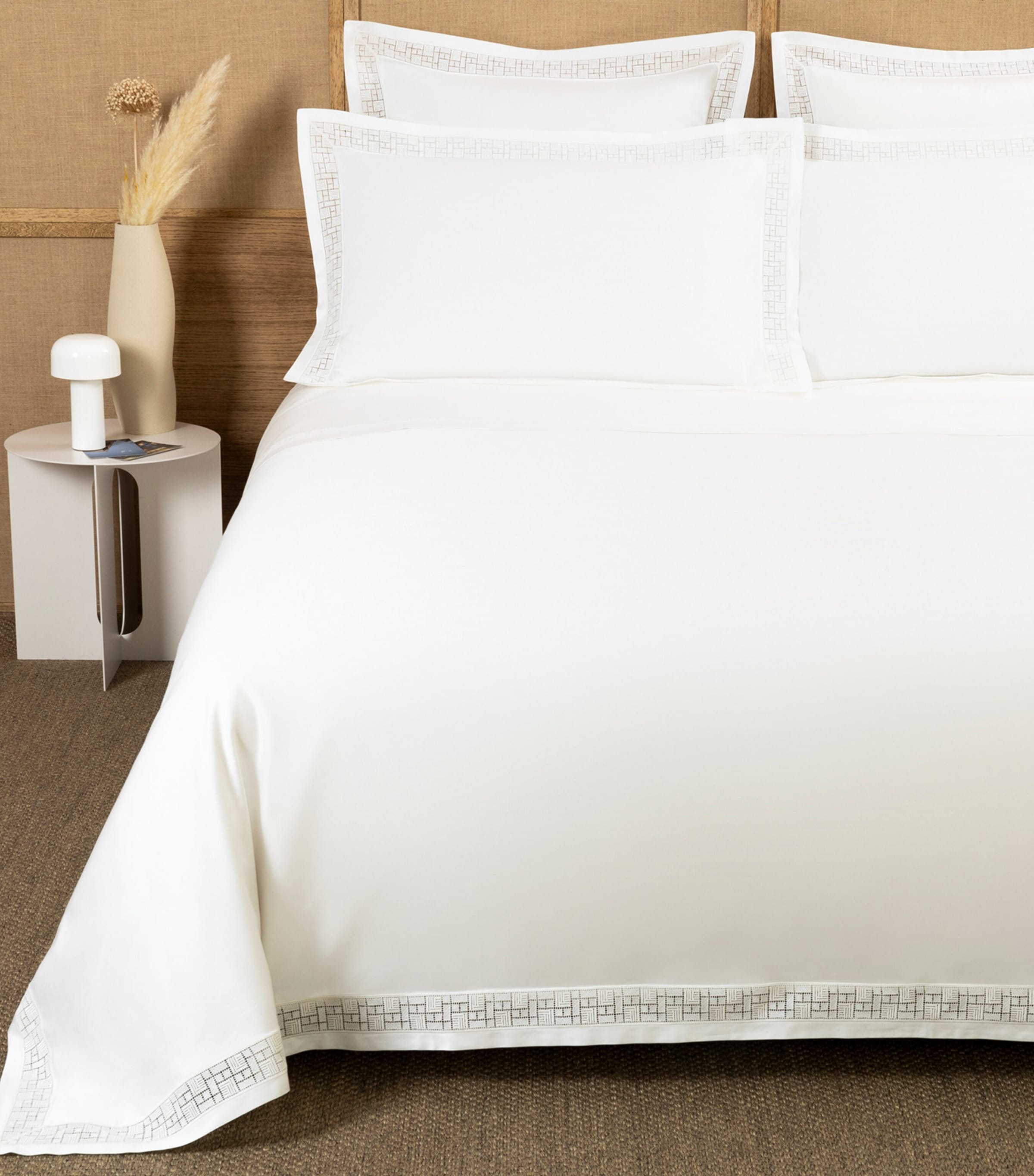 Frette Maze Lace Super King Duvet Cover In Ivory