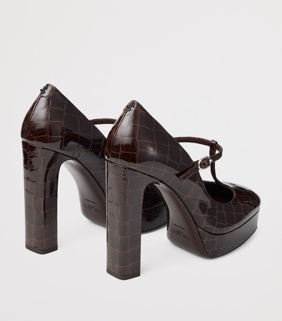 Marene 120 Leather Mary Jane Pumps SAMBUCO Image 4