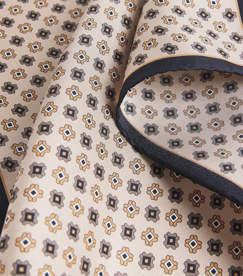 Silk Tile Print Pocket Square 4 Image 2
