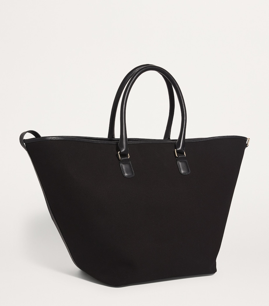 Large Canvas Slouchy Tote Bag CREAM Image 3