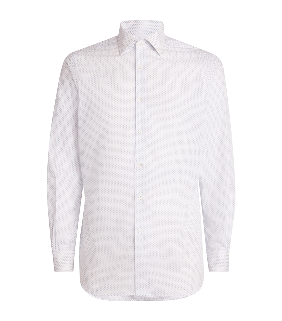 Cotton Polka Dot Shirt 03 LIGHT BLUE Image 1