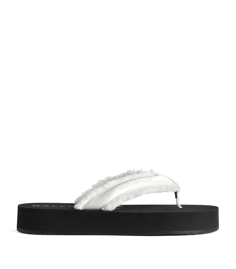 Balenciaga Fringed Jet Lag Flip Flops Image 1