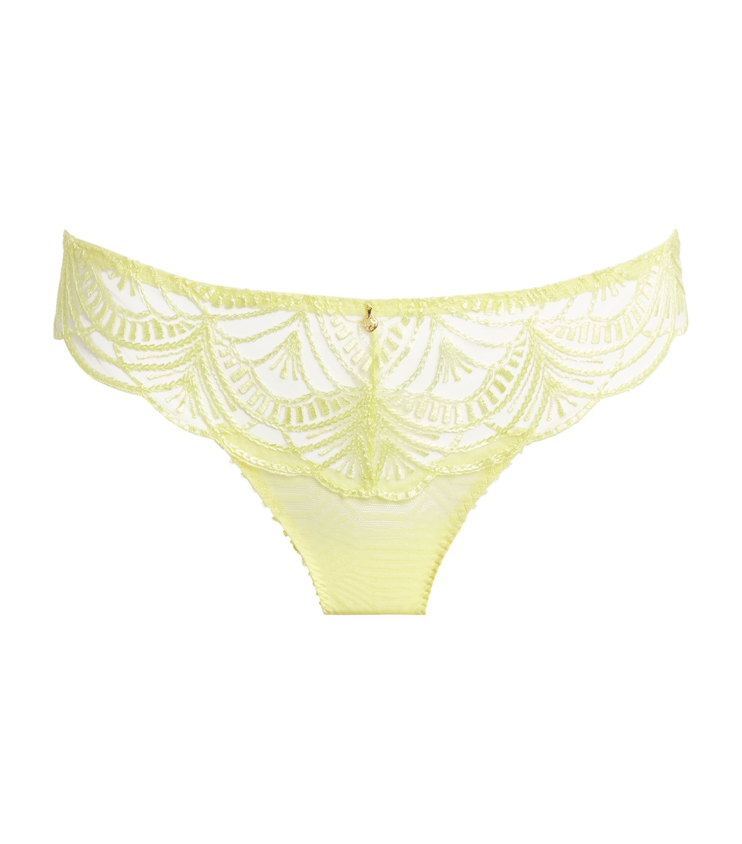Aubade Womens Cotton Vibes Italian Briefs Lemondade Image 1