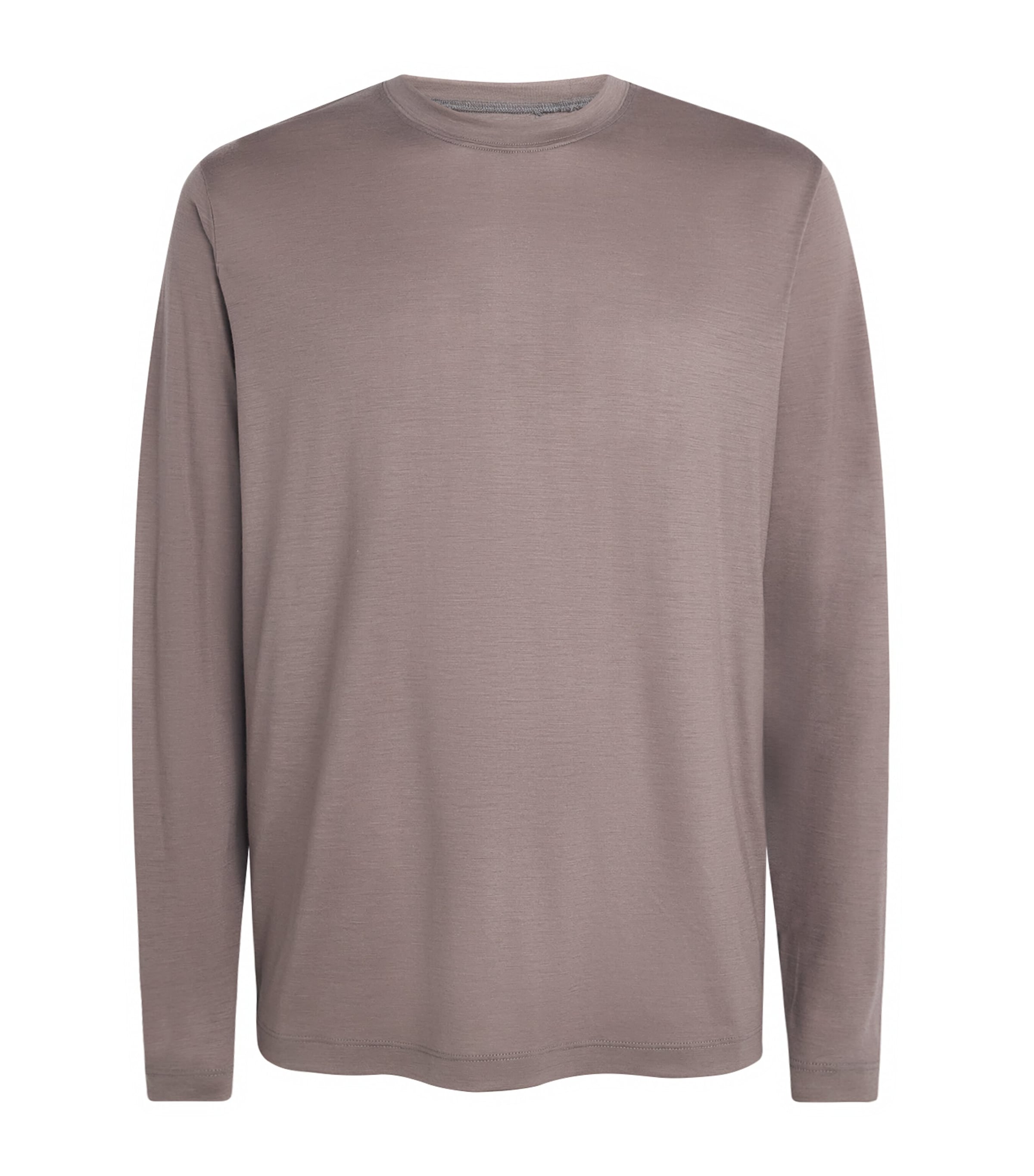 Sease Mens Virgin Wool Long-Sleeve T-Shirt Wombat Image 1