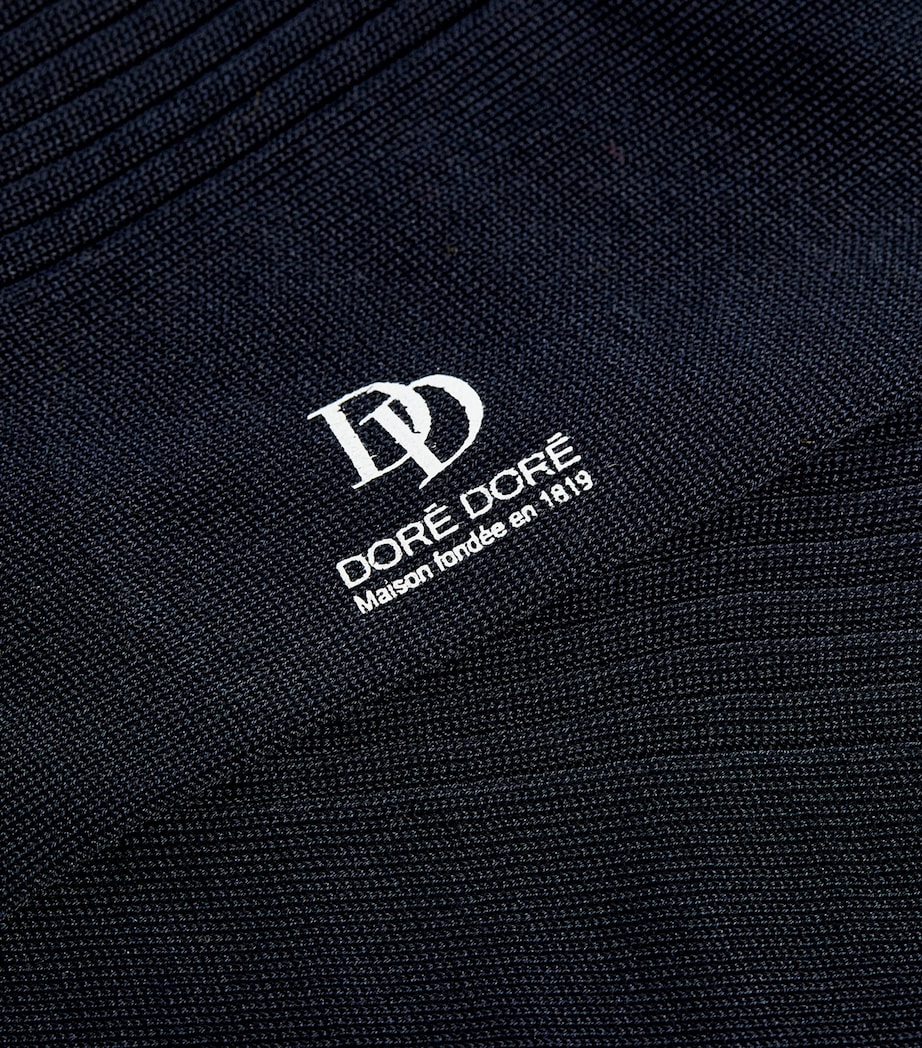 Cotton Rib-Knit Socks 13146/MARINE Image 2