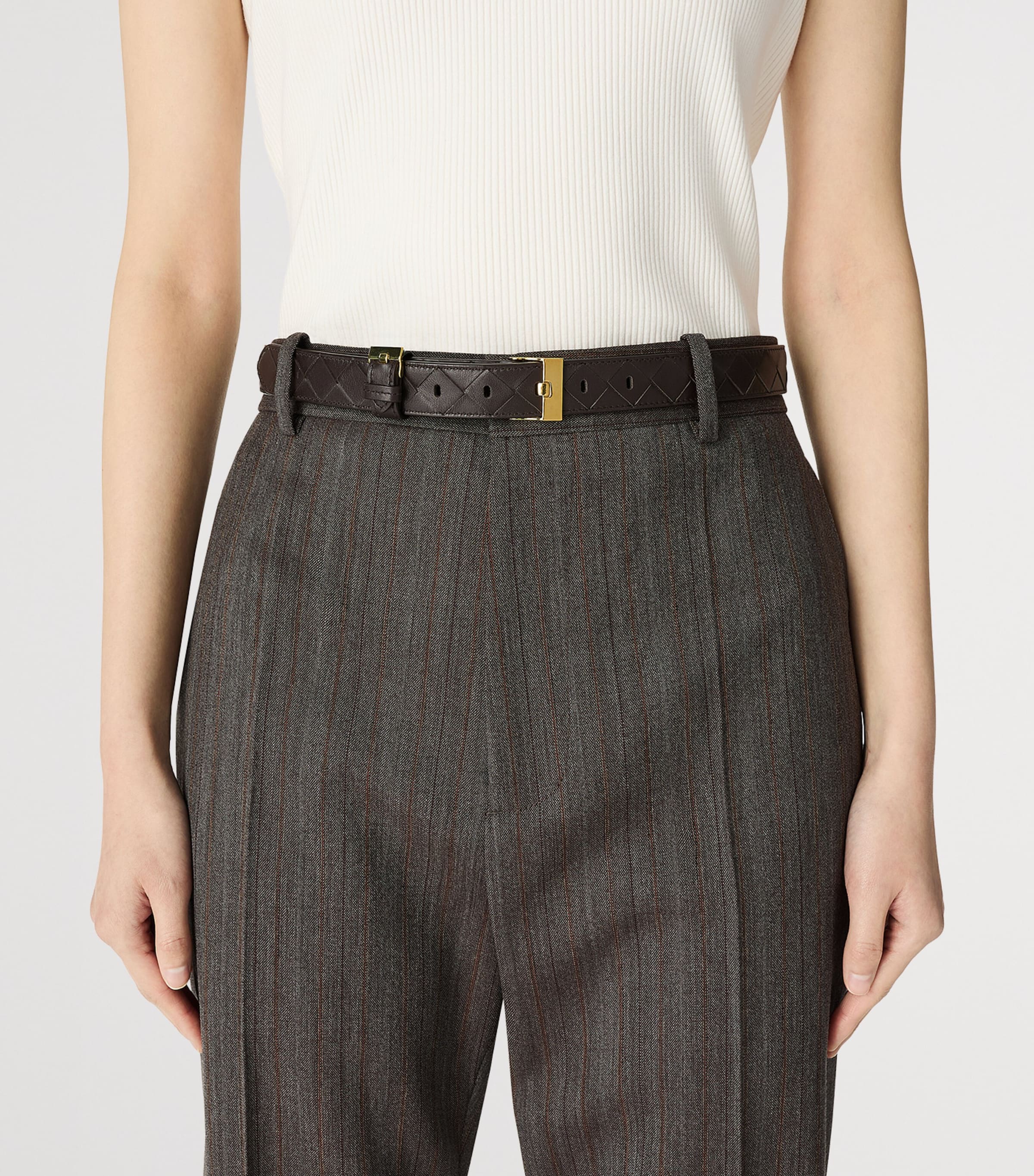BOTTEGA VENETA Watch Double Belt【関税送料込】 Bottega Veneta Watch Double Belt in Natural | Lyst