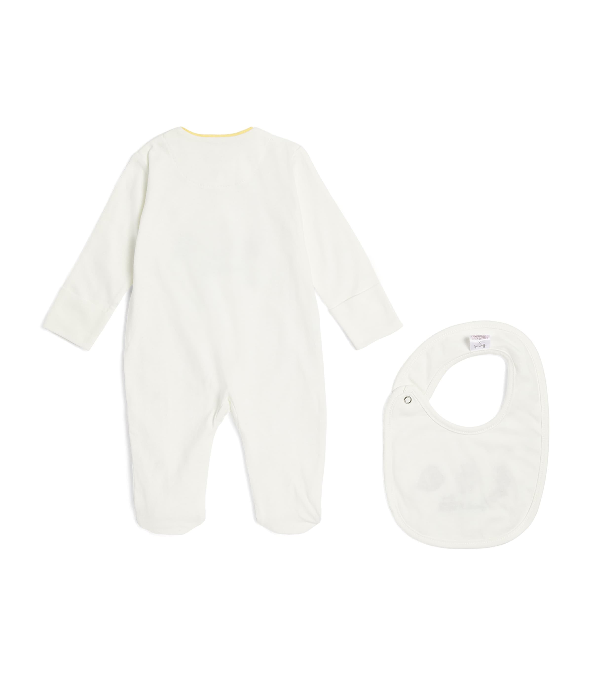 x Winnie The Pooh All-In-One and Bib Set WHITE Image 2