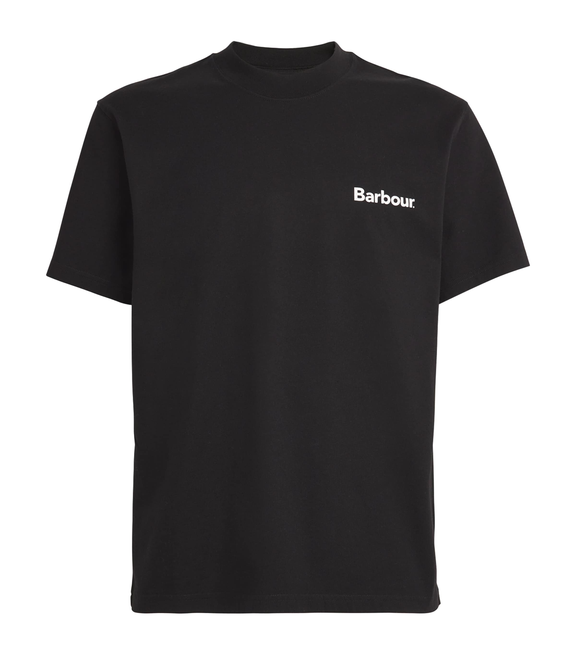 Barbour Bowery Logo T-shirt In Black