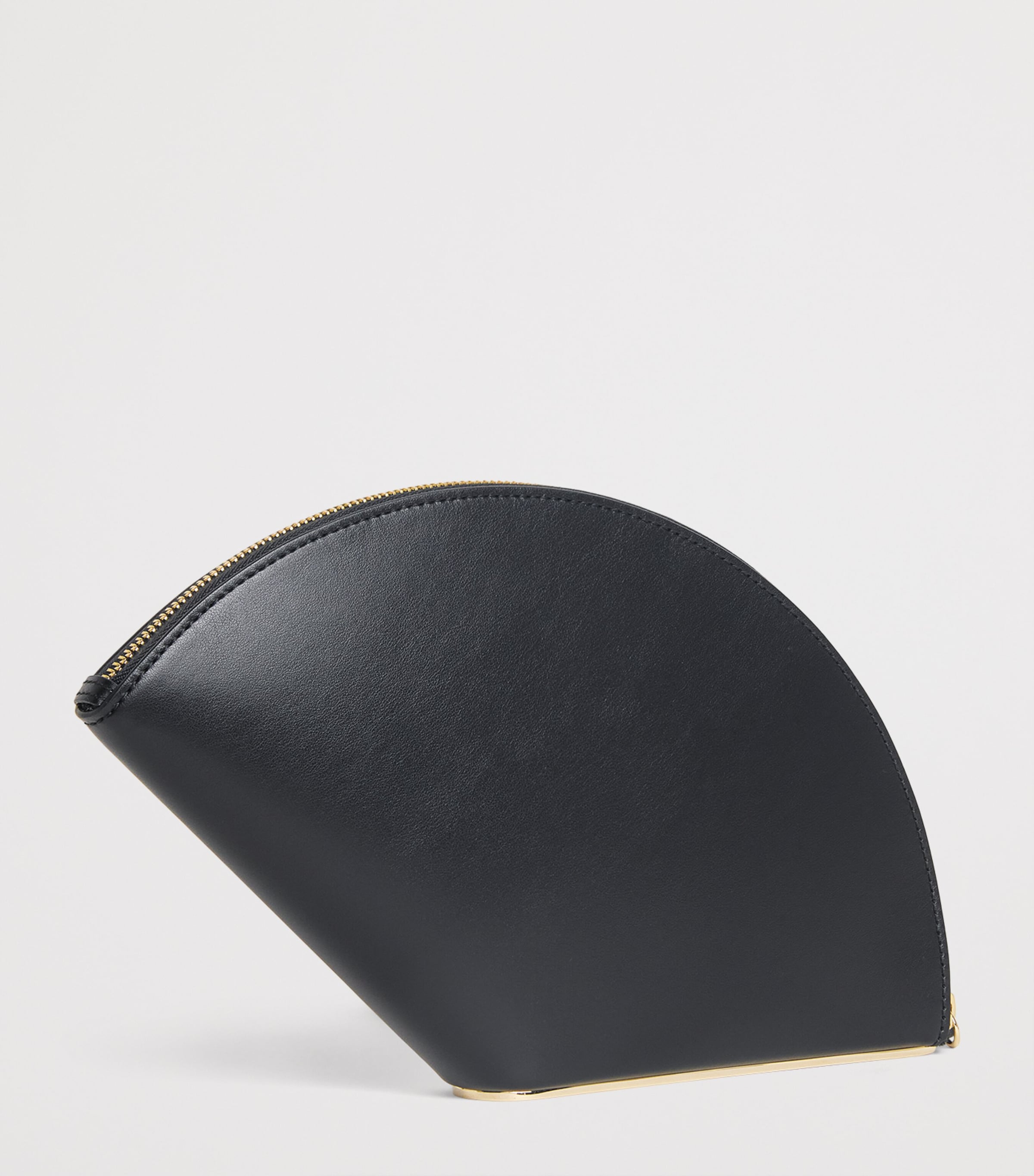 Carolina Herrera Leather Consuelo Clutch Bag Black Image 3