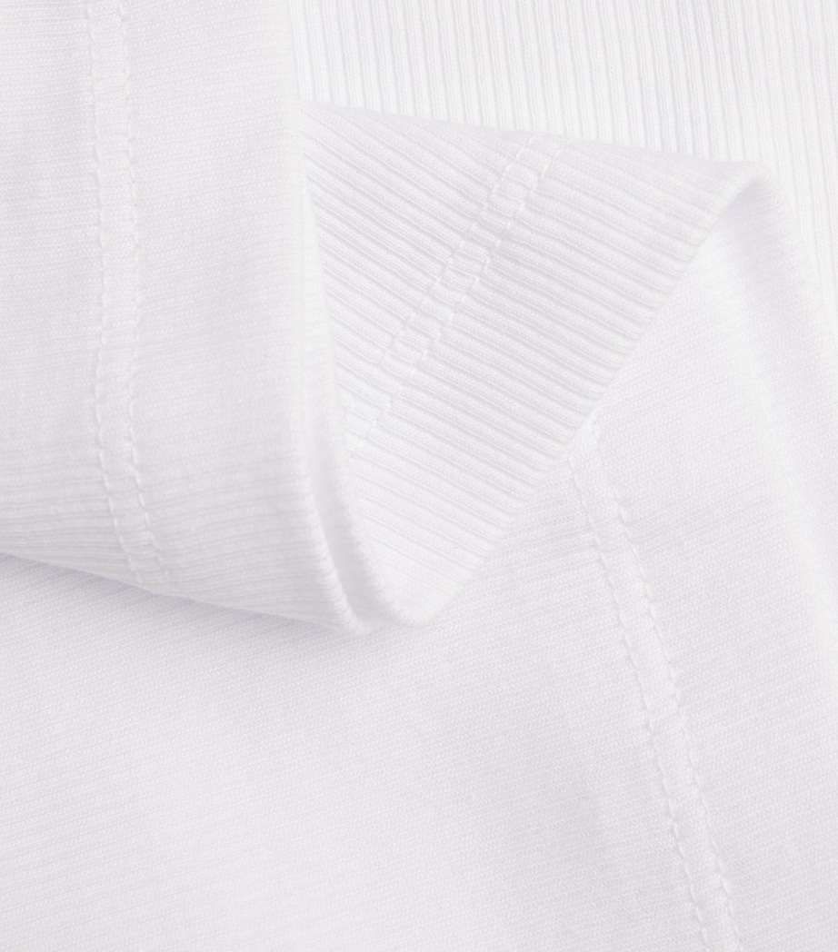 Stretch-Cotton Long-Sleeve T-Shirt BRIGHT WHITE Image 5