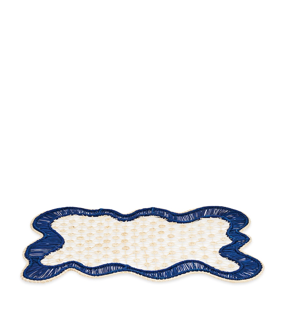 Rectangular Baru Placemat (Set of 2) BLUE NAVY Image 1