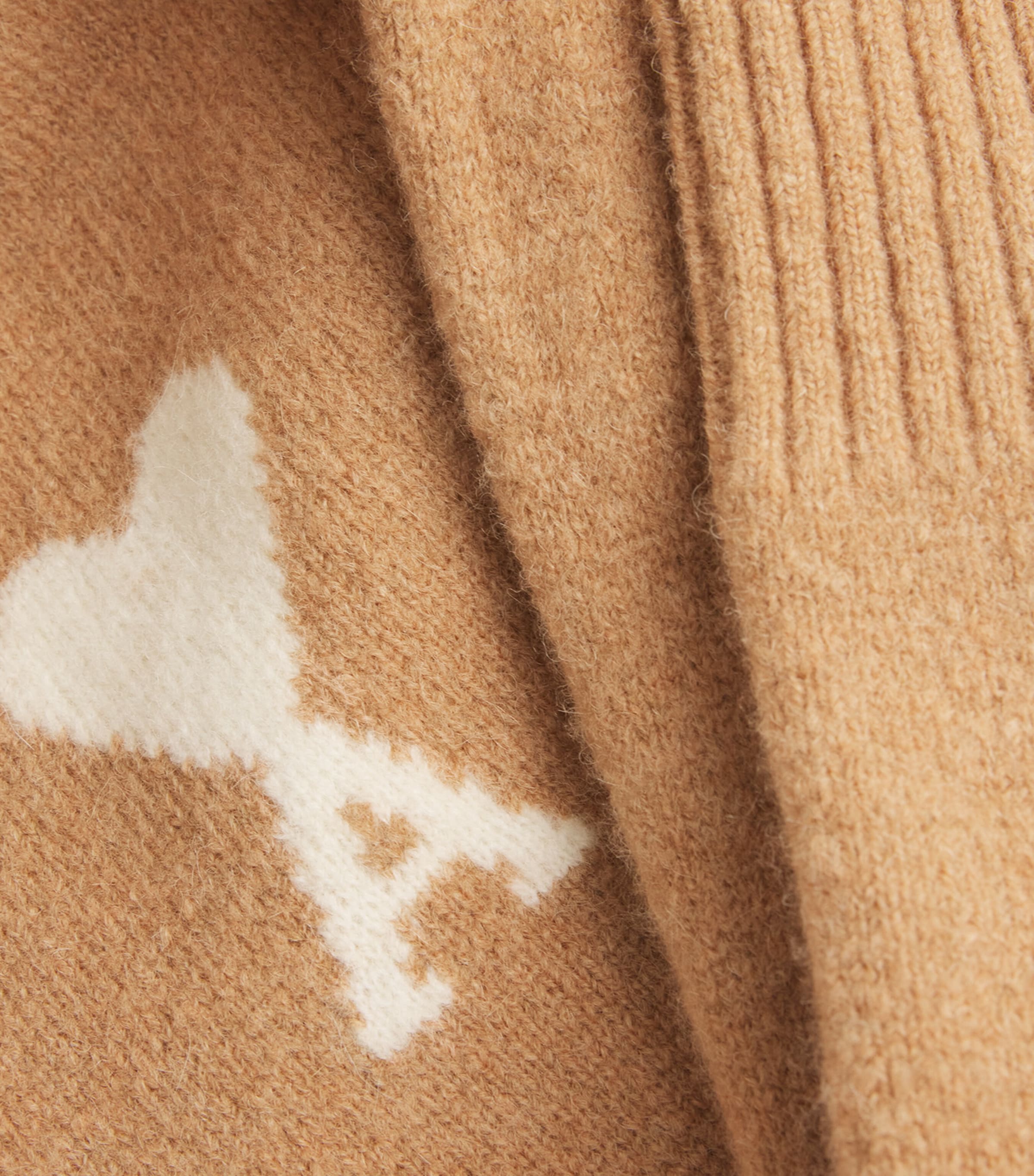 Cotton Ami de Coeur Sweatshirt 287 - CAMEL/ECRU Image 5