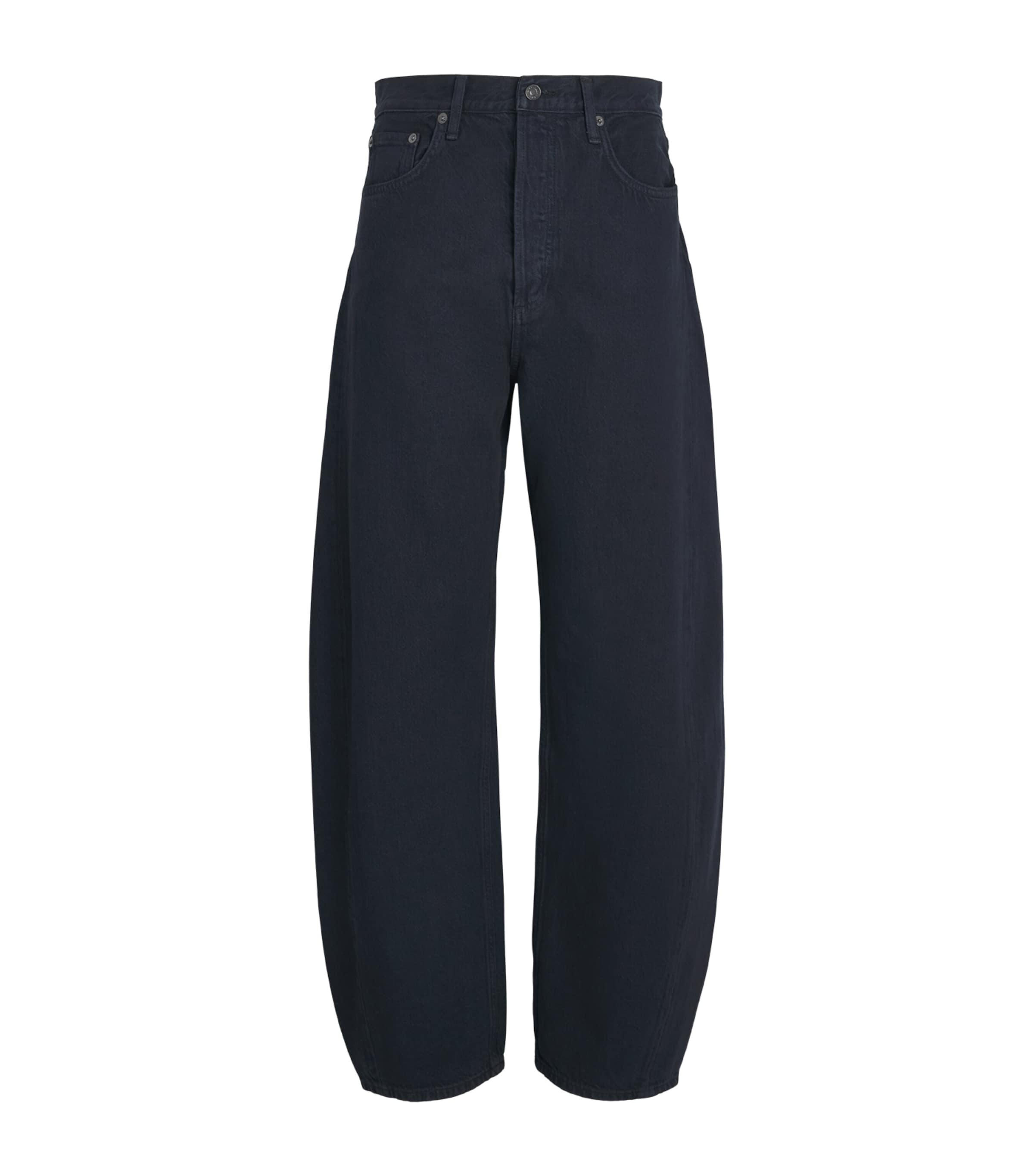 AGOLDE Womens Luna Pierced Tapered Jeans Ison Image 1